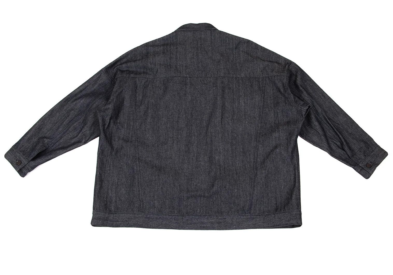 Yohji Yamamoto Yohji Yamamoto Cotton Wide Silhouette Denim Jacket Size US S / EU 44-46 / 1 - 12 Thumbnail