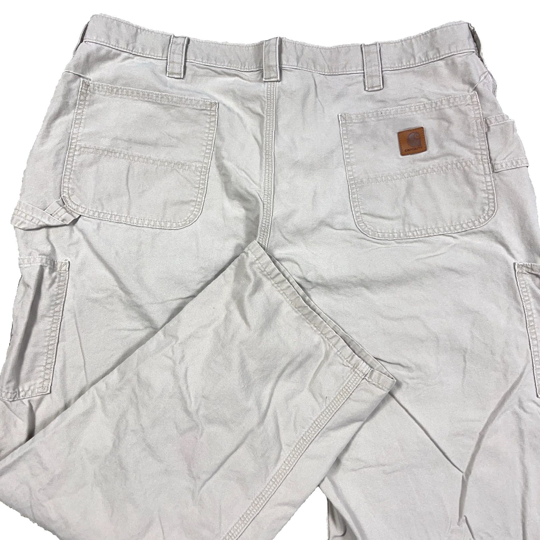 Carhartt VINTAGE Carhartt Pants Men 42x30 Carpenter JeansDungaree Work Wear B151 VTG Y2K Brown Beige Canvas 5-Pocket Casual Workwear Mens Size US 42 / EU 58 - 2 Thumbnail
