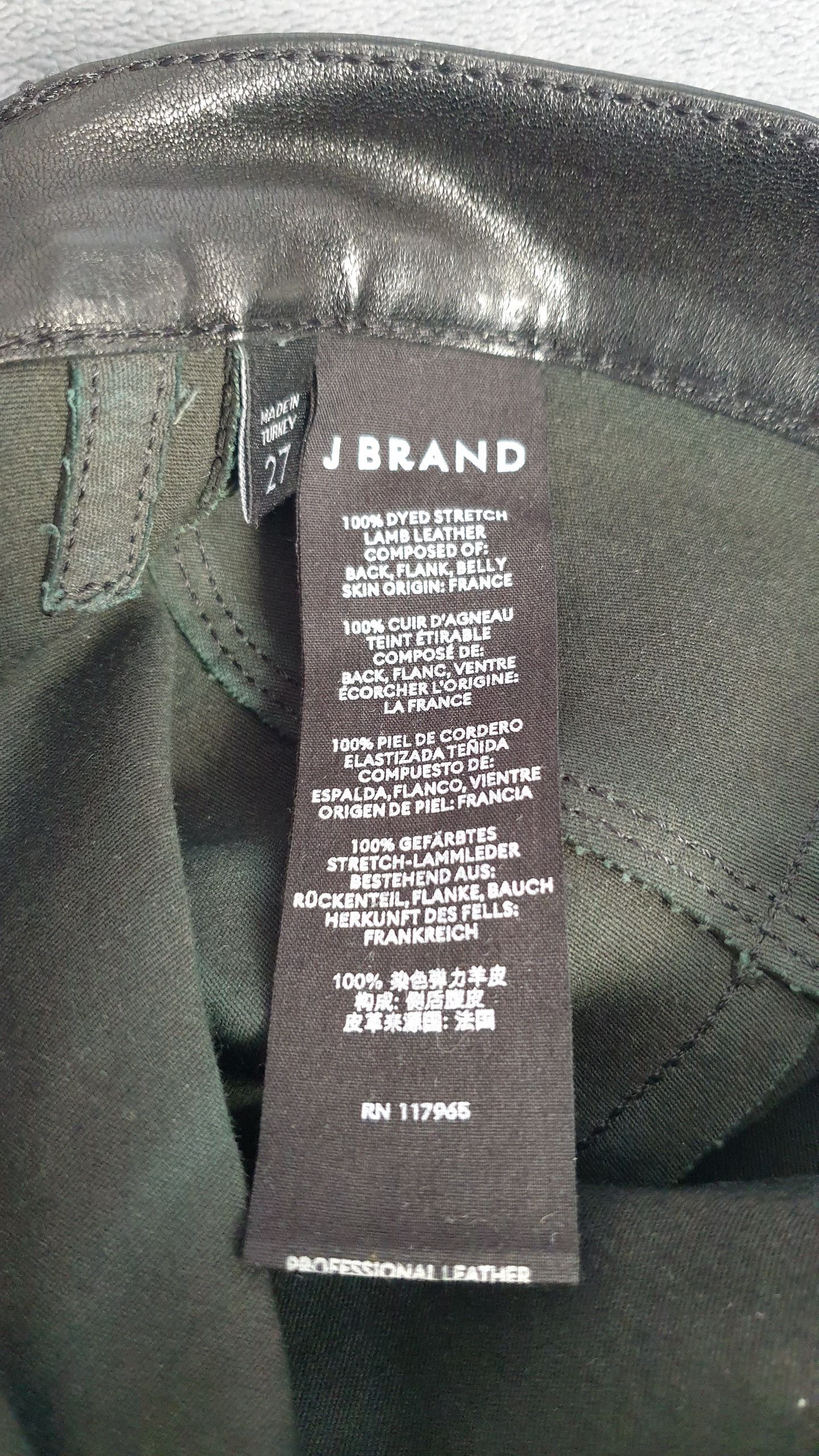 J Brand Lamb leather Leggins jeans Size 27" / US 4 / IT 40 - 10 Thumbnail