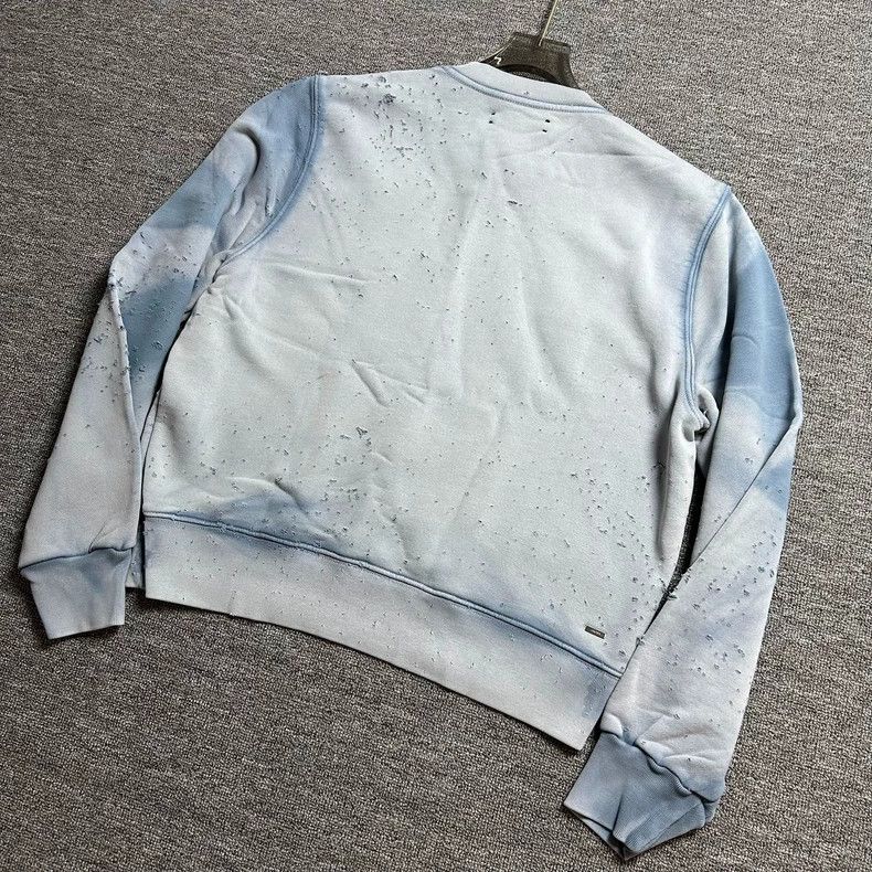 Amiri Amiri Blue Tie-Dye Scatter Bullet Sweatshirt Size US S / EU 44-46 / 1 - 2 Thumbnail