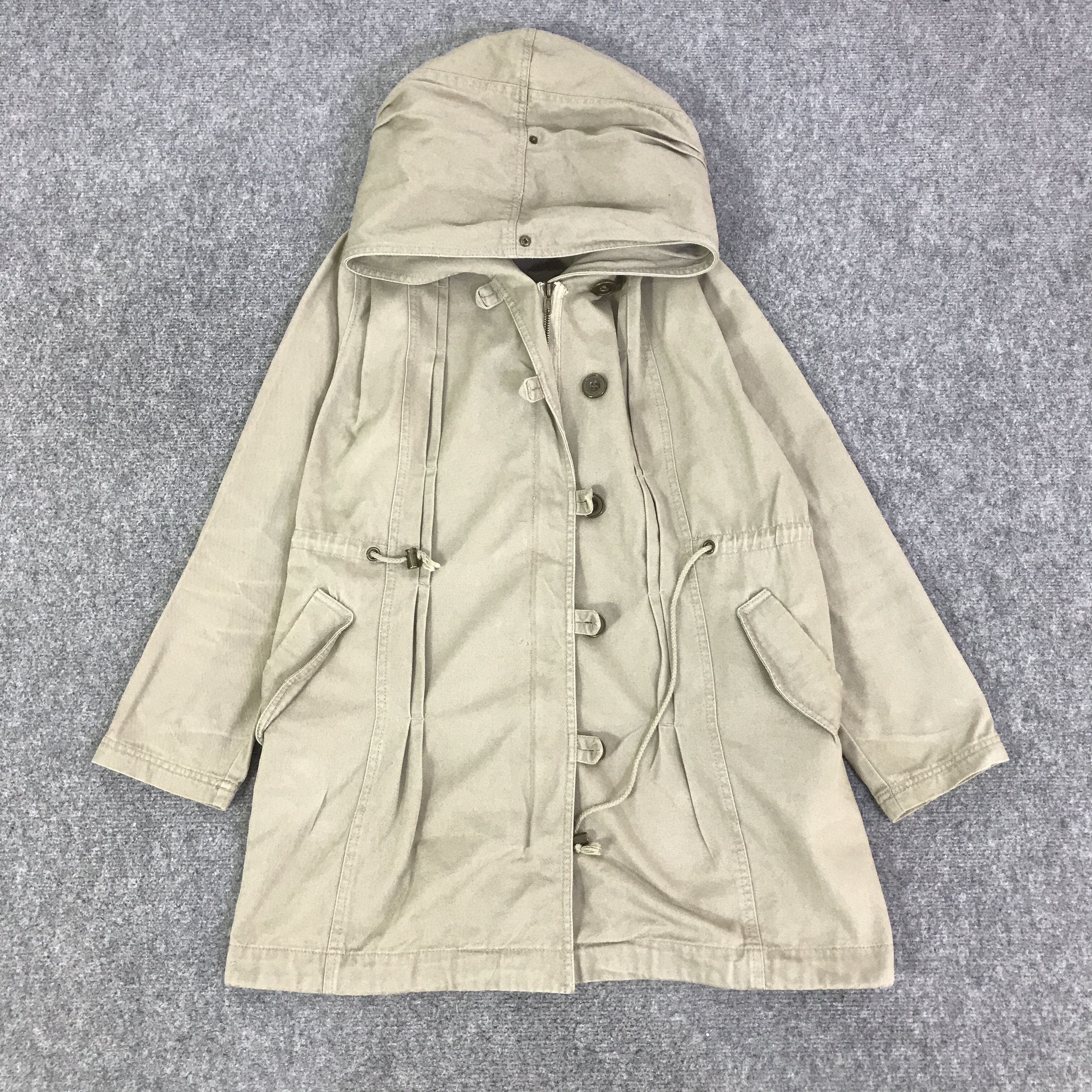 Japanese Brand BRUSH JAPAN STYLE HOODIE KHAKI JACKET K122B4 Size US M / EU 48-50 / 2 - 1 Thumbnail