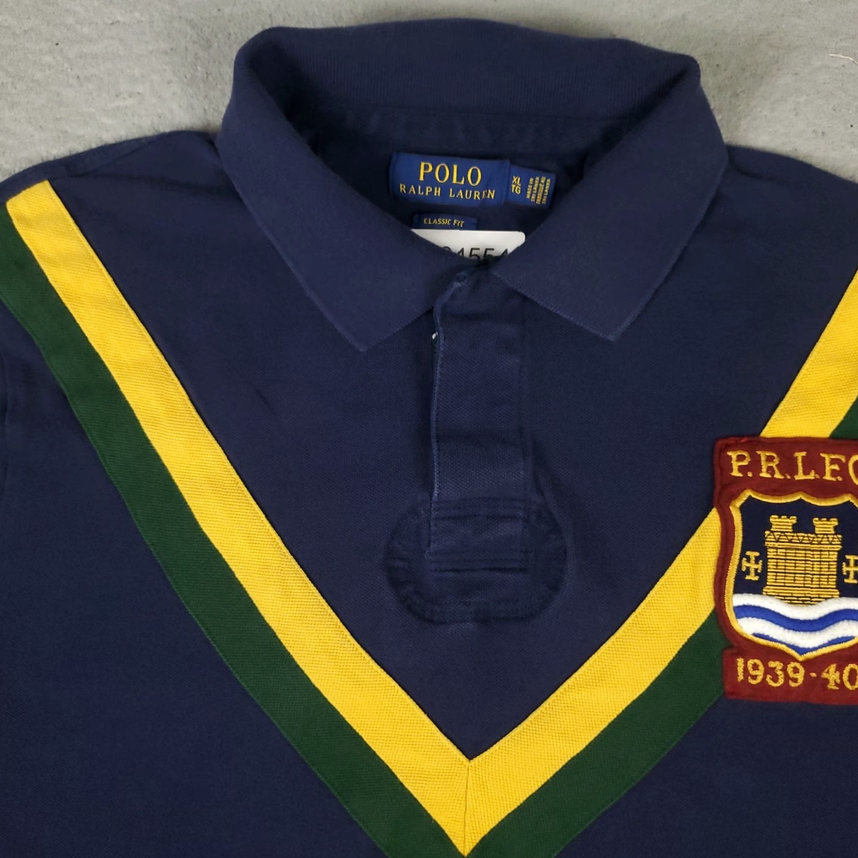 Ralph Lauren Ralph Lauren Polo Shirt Mens XL Blue Shield Patch Badge Short Sleeve Shirt Polo Size US XL / EU 56 / 4 - 2 Thumbnail