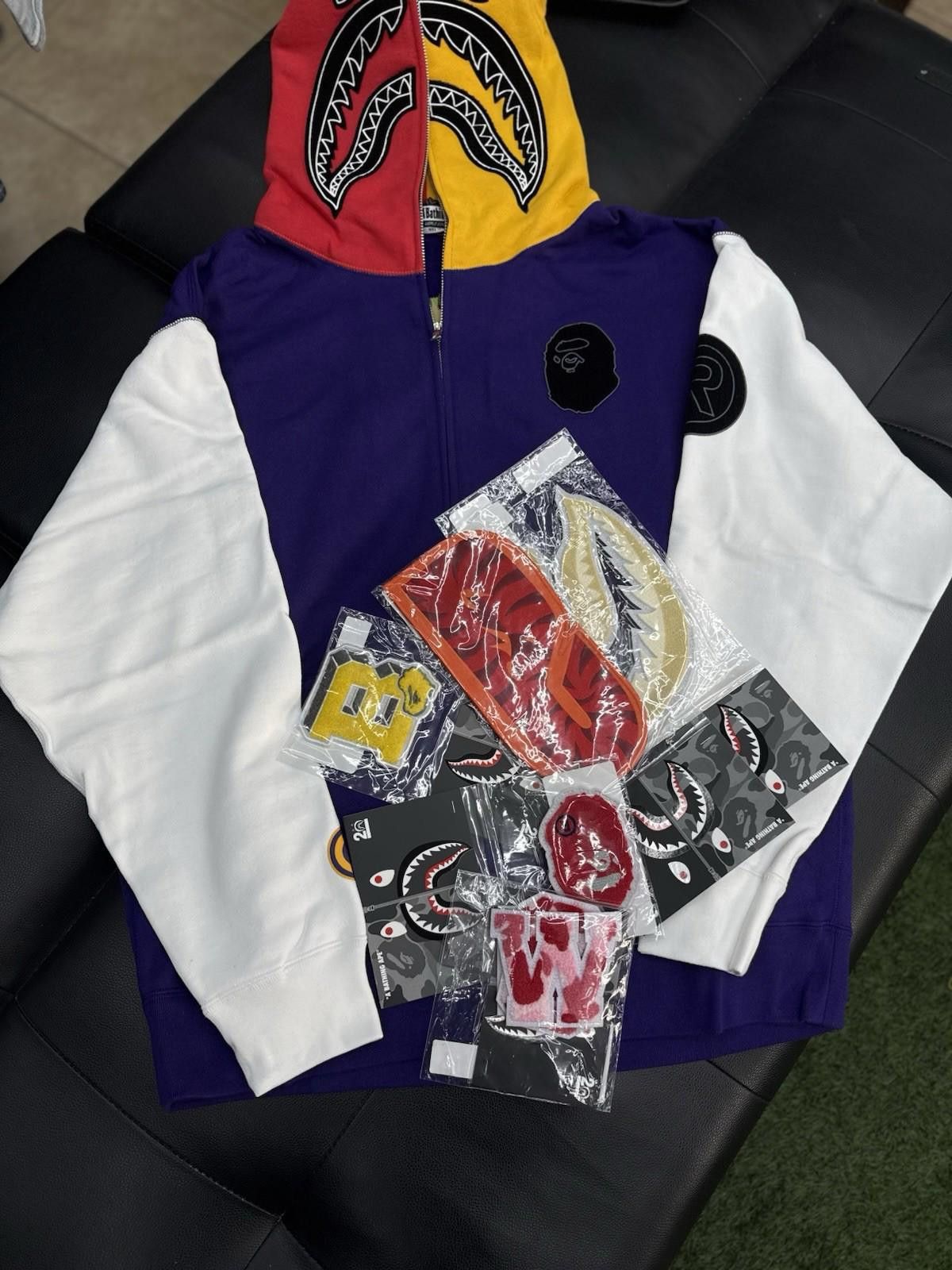 Bape Size XL BAPE Full Zip Hoodie A Bathing Ape NEW Patches Size US XL / EU 56 / 4 - 3 Thumbnail