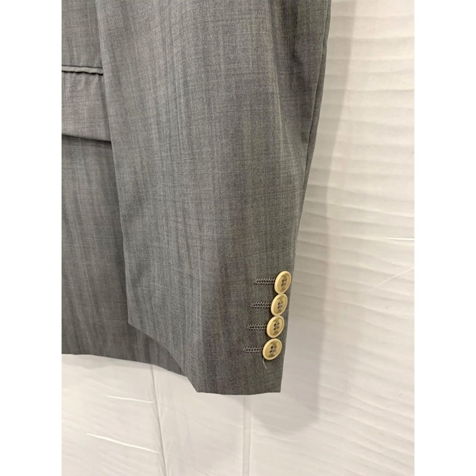 Thierry Mugler Mugler Men’s Capri Blazer / Suit Jacket - 100% Wool Gray, Size IT 52/44 (M), Vintage Size 40R - 7 Thumbnail