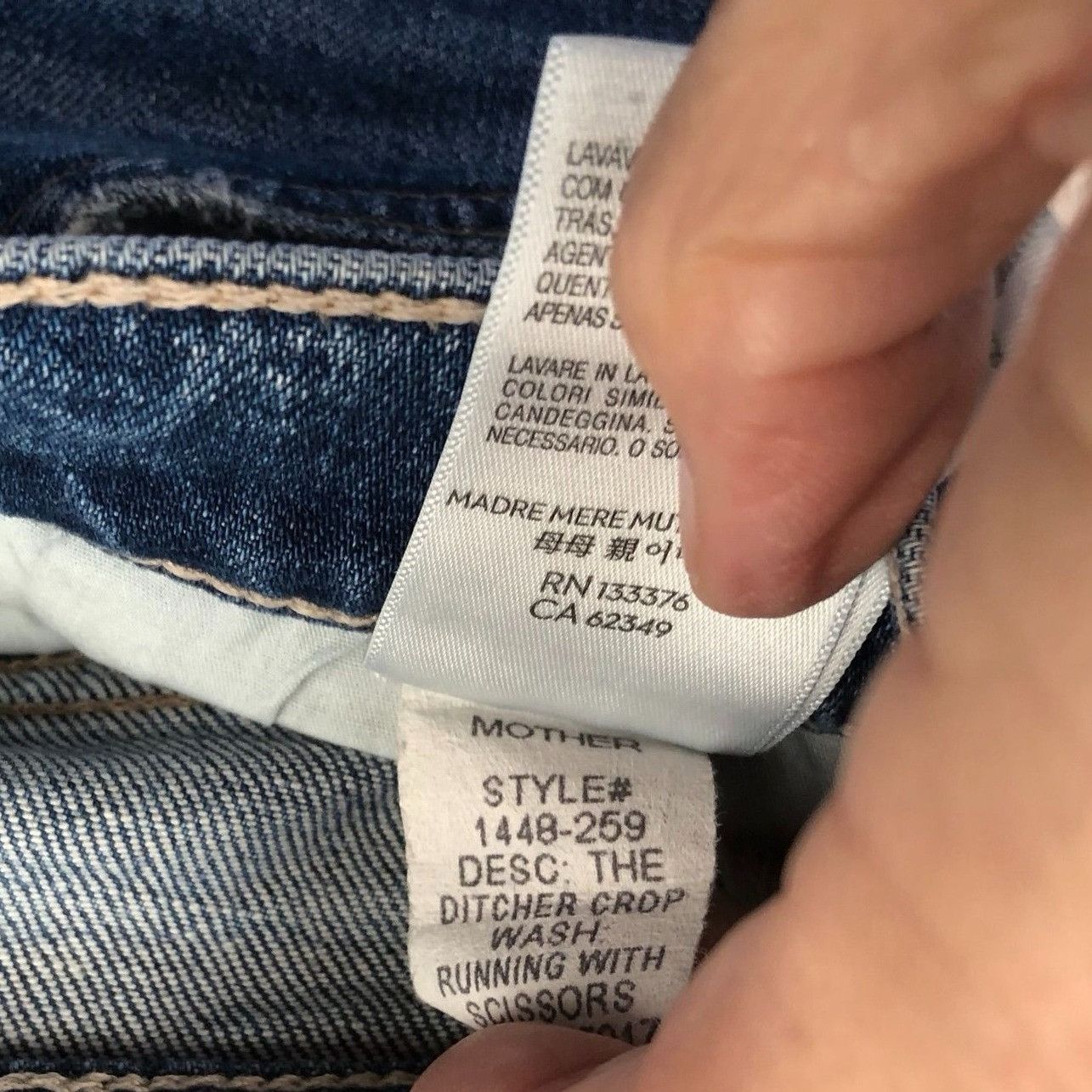 MOTHER Mother Women Jeans 26 Straight Leg Superior Blue Denim Butto Size 26" / US 2 / IT 38 - 14 Thumbnail