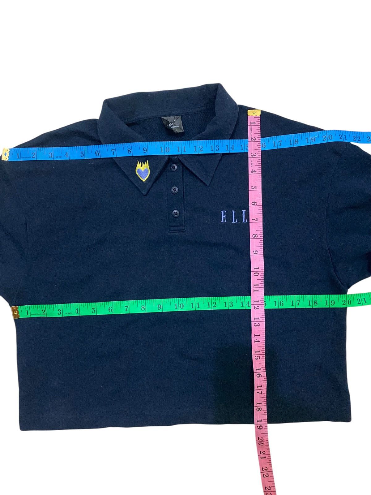 GU × Undercover GU x ELLE Cropped Long Sleeve Polo Size M / US 6-8 / IT 42-44 - 12 Thumbnail