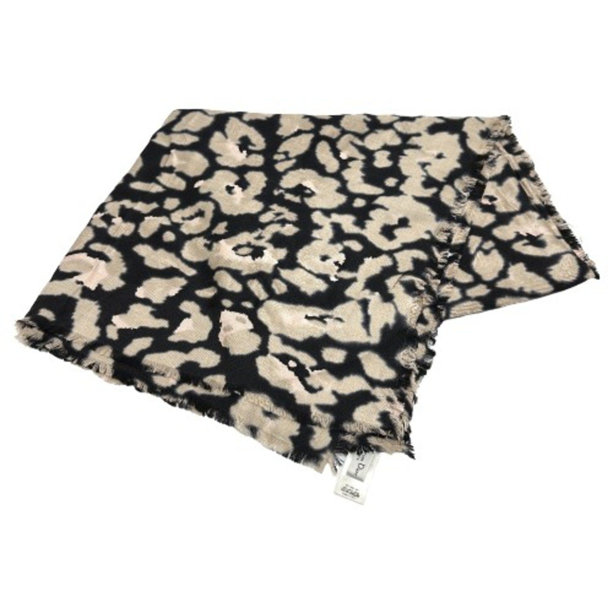 Dior CHRISTIAN DIOR 14SOD141 Leopard Scarf Beige Size ONE SIZE - 1 Thumbnail