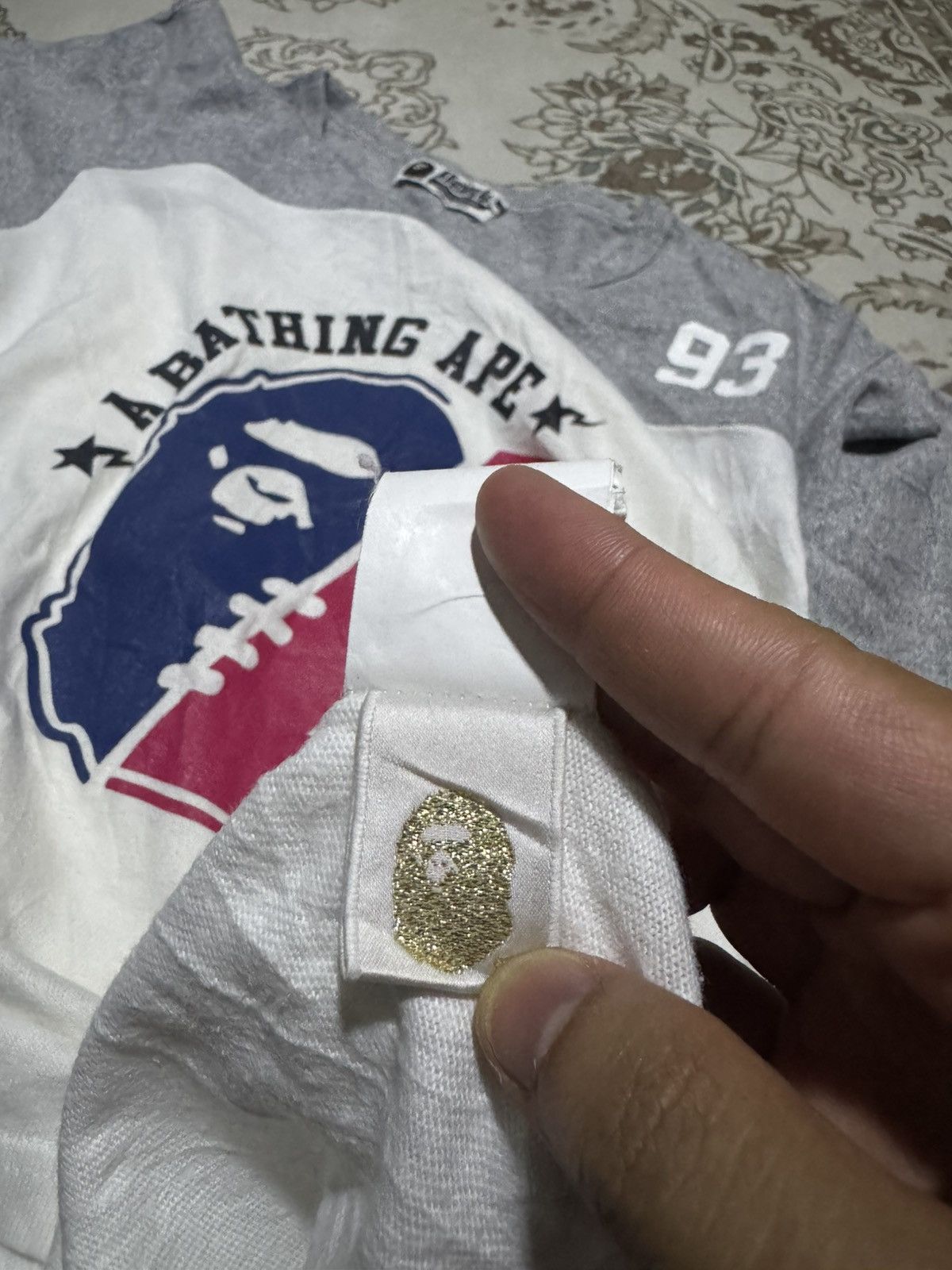 Bape Bape “College” Iconic Ape Head Logo Theme Shirt Size US M / EU 48-50 / 2 - 8 Thumbnail