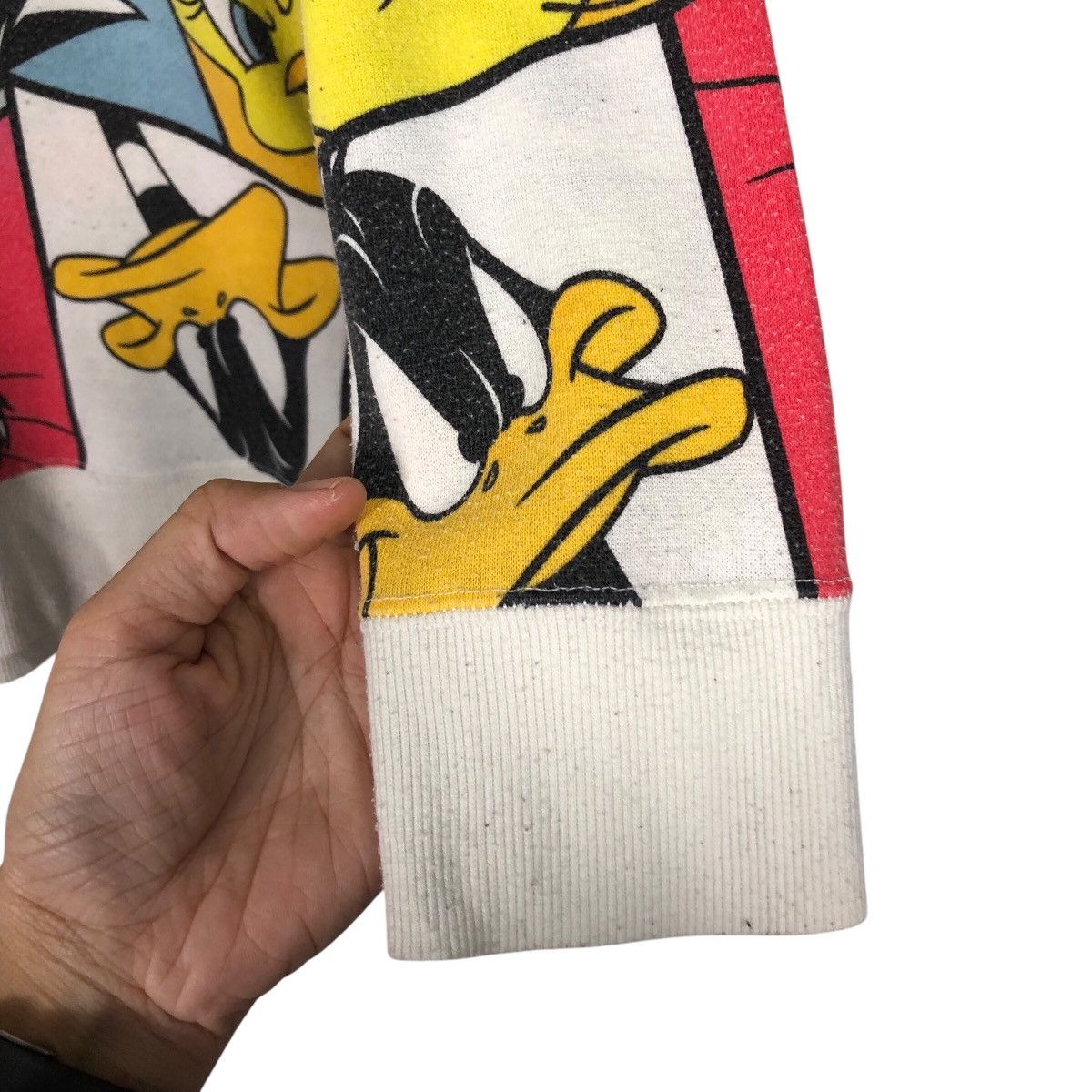 Cartoon Network 📌Vintage Sweatshirt Full Print Looney Tunes Big Logo Size US L / EU 52-54 / 3 - 12 Thumbnail