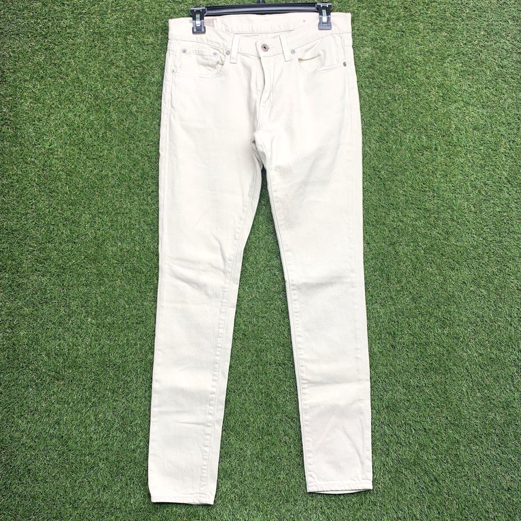 Ralph Lauren Ralph Lauren Polo Pants Jeans Skinny 28 White Cotton Denim 5-Pocket Preppy Mens Regular Mid Rise 30 Inseam Size 28" / US 6 / IT 42 - 2 Thumbnail
