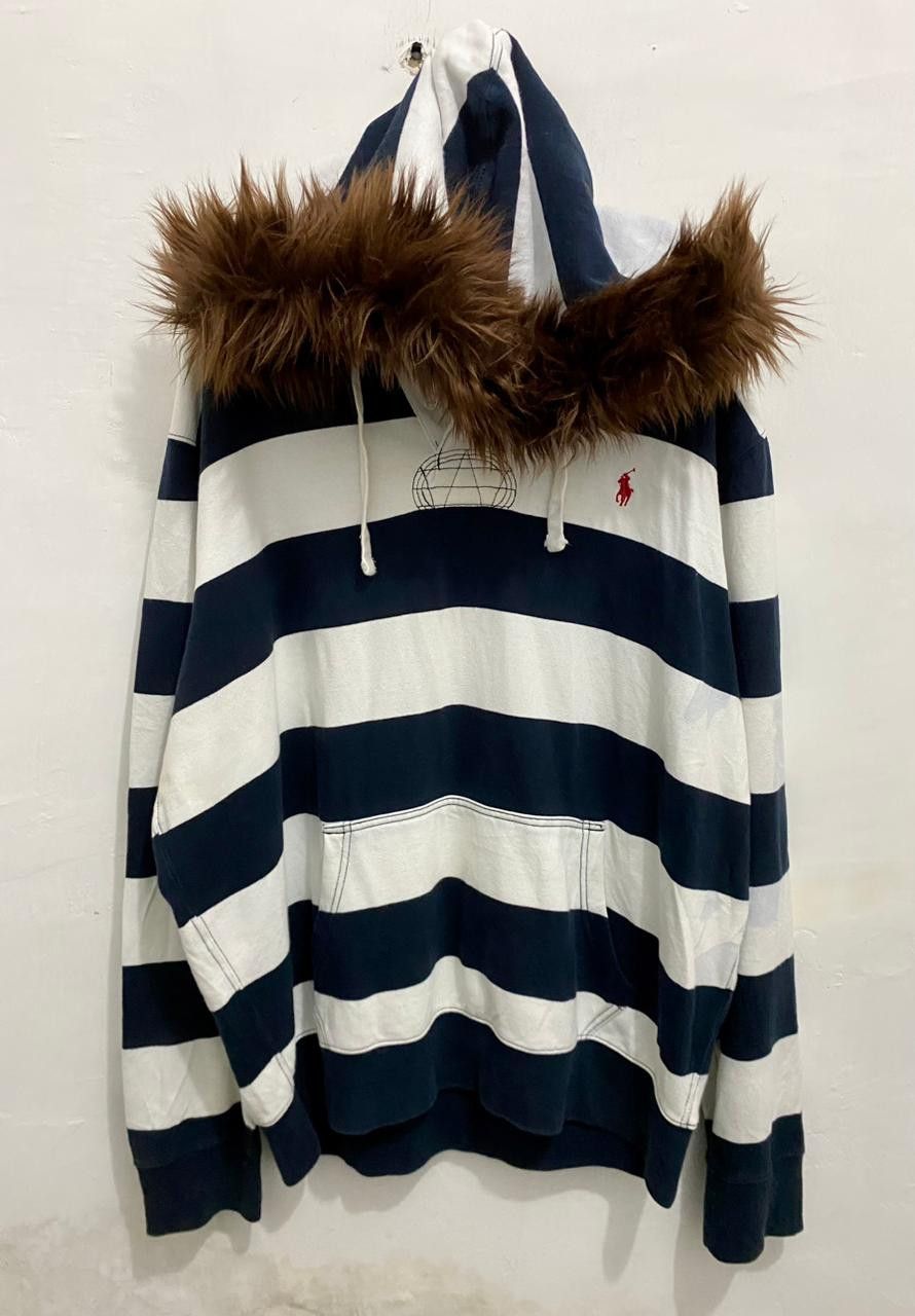 Polo Ralph Lauren 💥LGB💥Polo Ralph Lauren Fur Zipper Hoodie LGB Style Size US XL / EU 56 / 4 - 2 Thumbnail