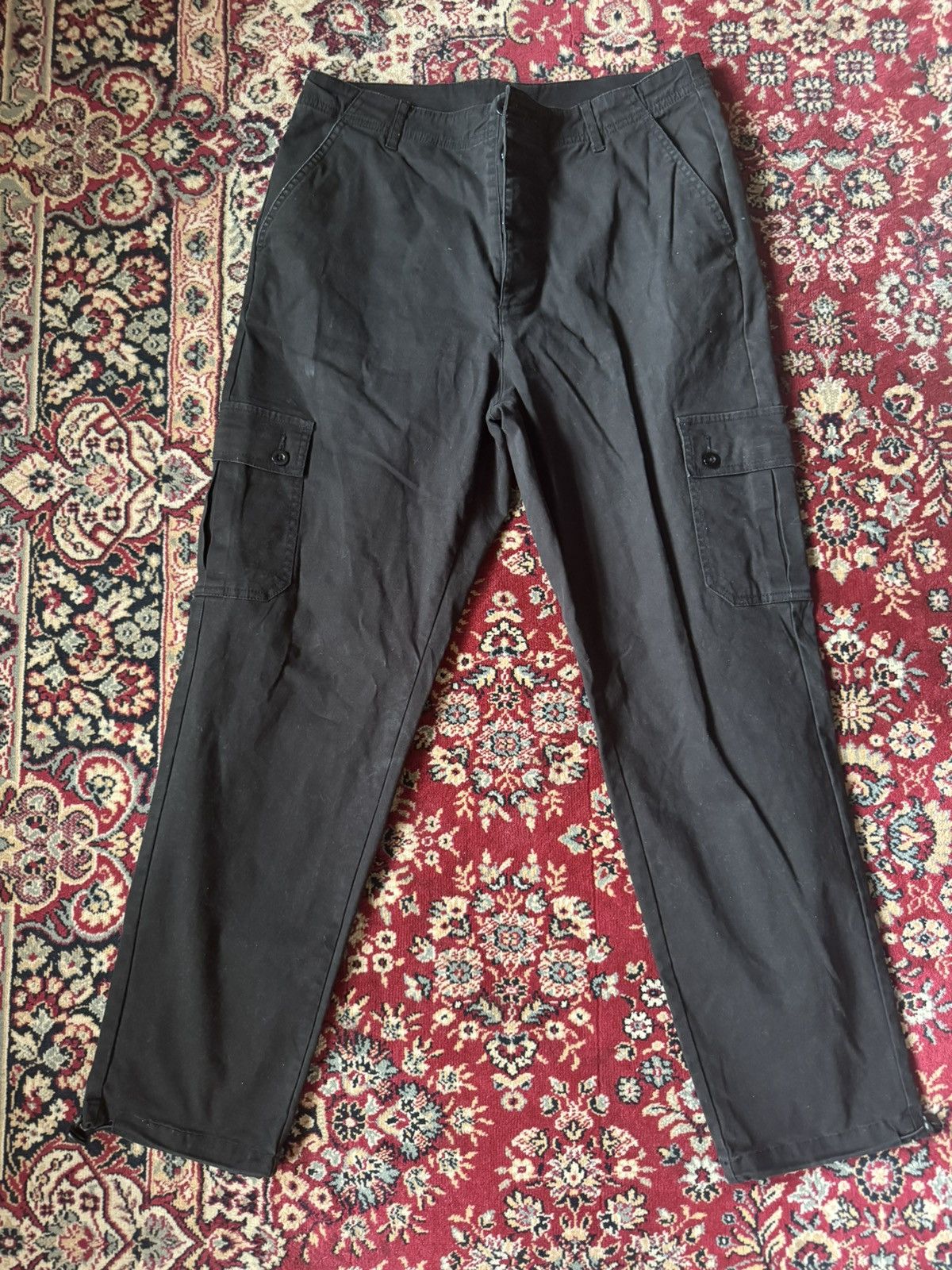 Vintage Black Cargo Pants 31 x 31 Size US 31 - 1 Preview