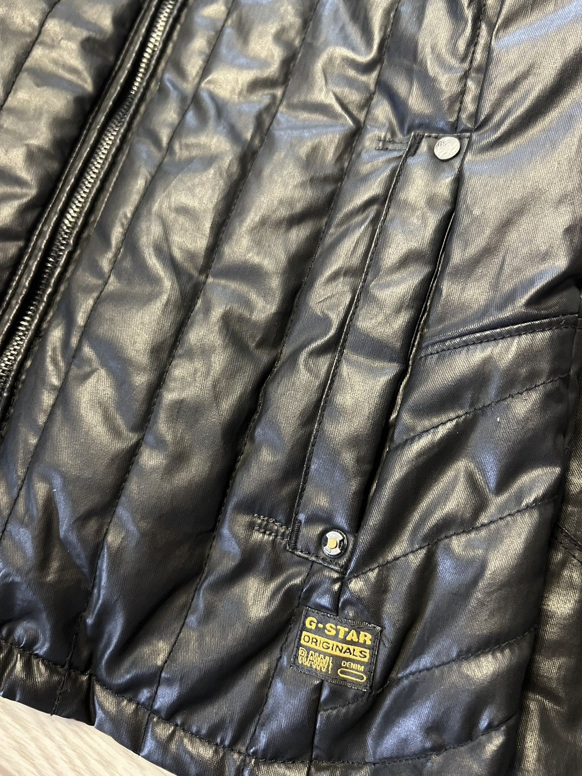G-Star Vintage G-Star Raw Ocean Quilted Biker Jacket Women’s Size M Size M / US 6-8 / IT 42-44 - 3 Thumbnail