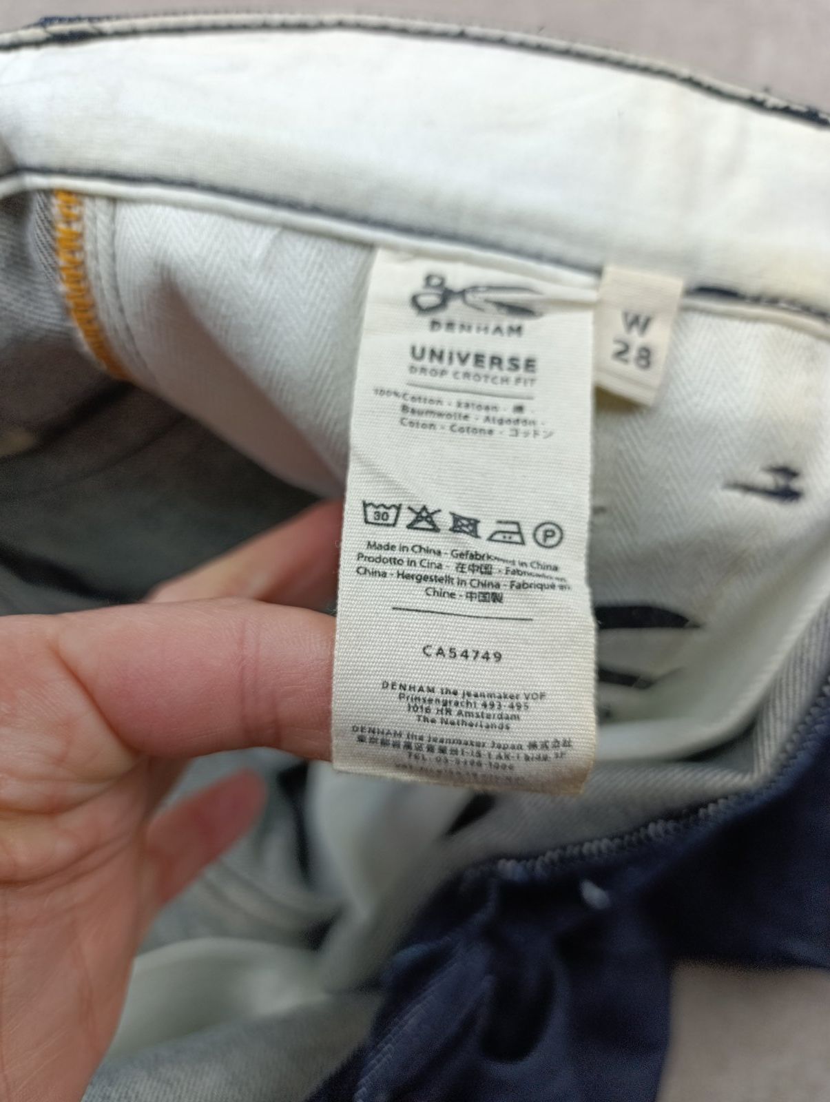DENHAM DENHAM UNIVERSE DROP CROTCH FIT DENIM CUSTOM JEANS JAPANESE Size US 28 / EU 44 - 17 Thumbnail