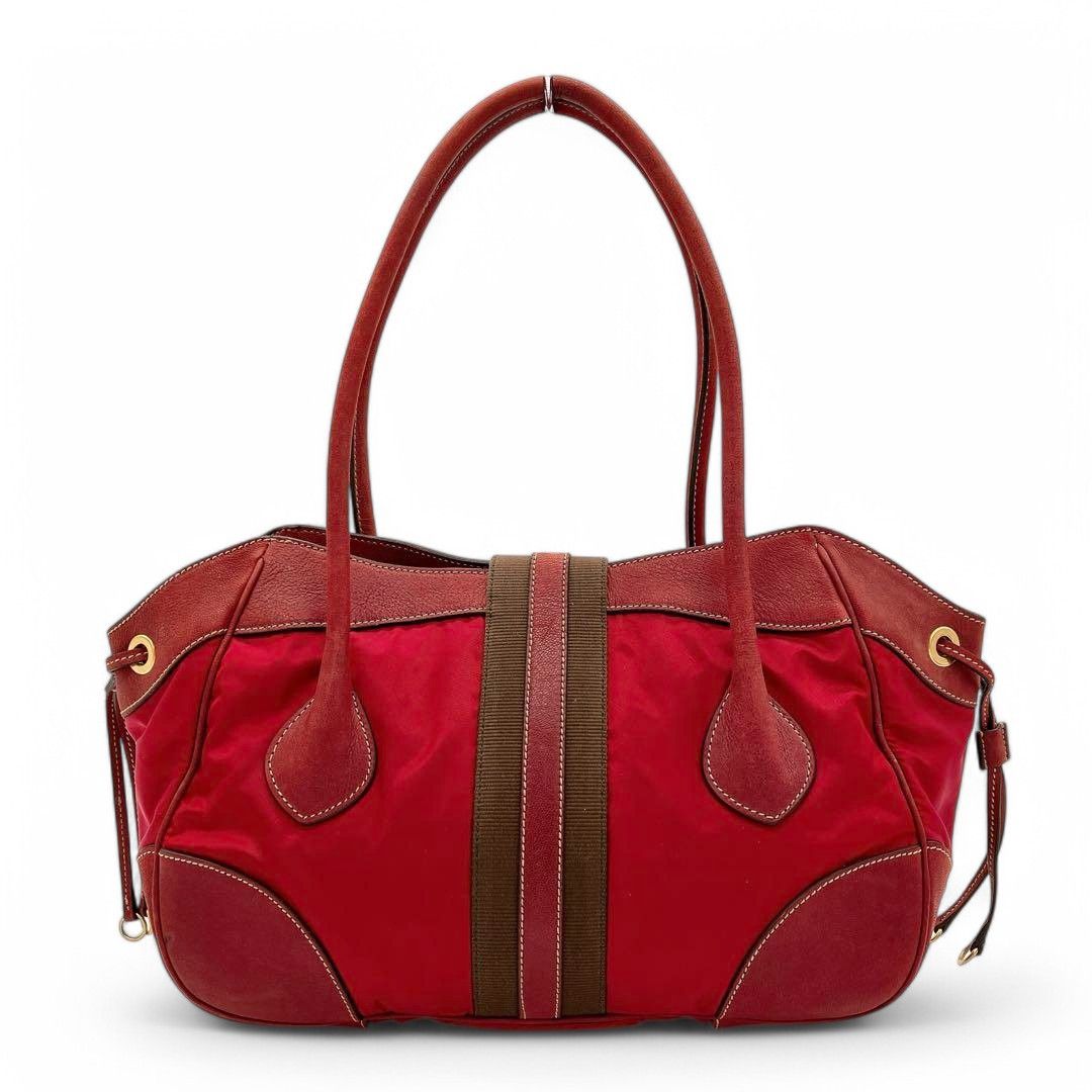 Prada Prada - Saffiano Handbag Shoulder Bag Leather Gold Hardware Size ONE SIZE - 3 Thumbnail