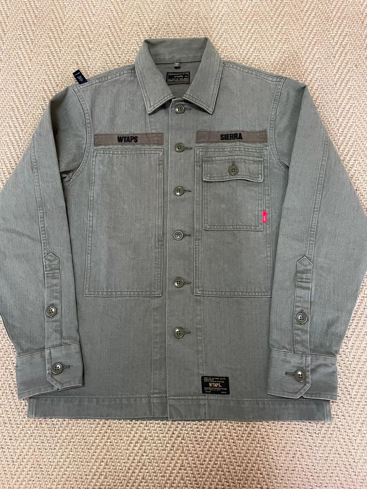 Wtaps WTAPS 16AW HBT Washed Herringbone Shirt Jacket S New Size US S / EU 44-46 / 1 - 1 Thumbnail
