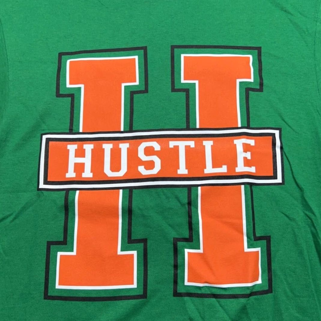 Vintage Rue21 T-Shirt Mens L Hustle Graphic Green Orange Cotton Crew Neck New Size US L / EU 52-54 / 3 - 2 Thumbnail