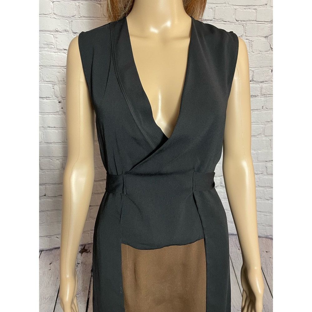 Zara Zara Basic Collection Sleeveless Back Tie Black Top Vest Si Size S / US 4 / IT 40 - 2 Thumbnail
