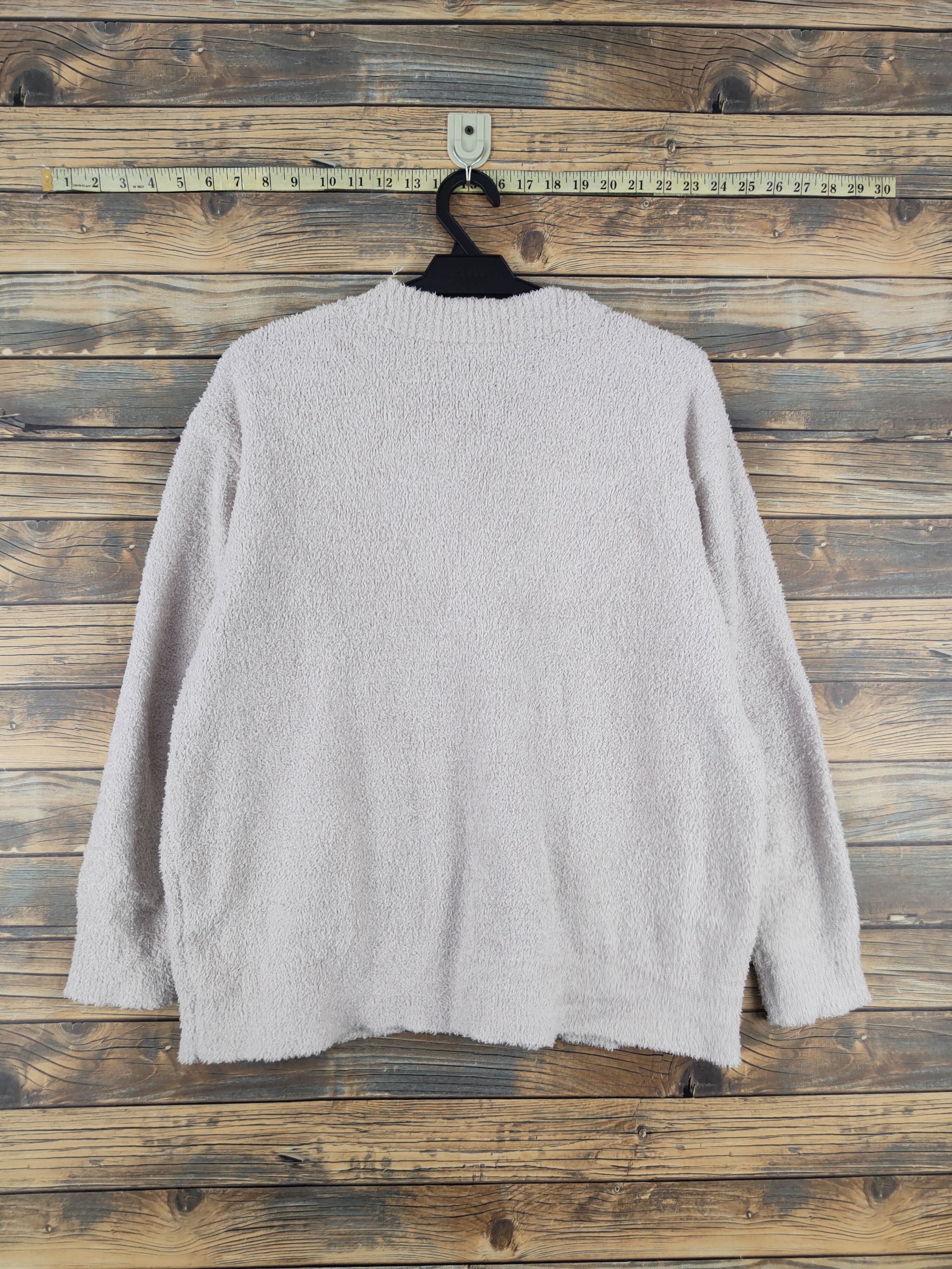 Homespun Knitwear × Japanese Brand Comfo-strain Ivory Fur Faux Knitwear Cardigan #W2178 Size L / US 10 / IT 46 - 7 Thumbnail