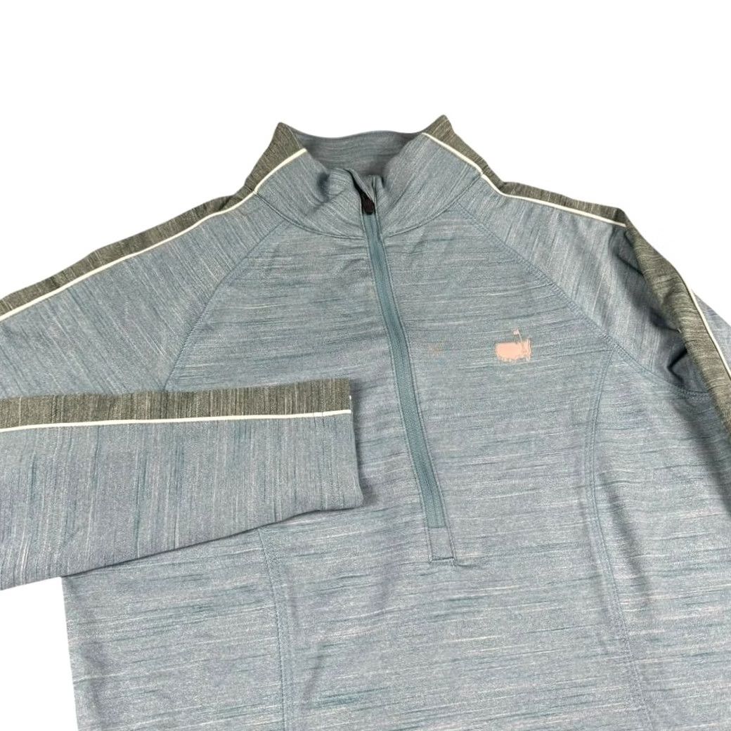 Vintage Masters Augusta Golf Track Jacket Women's S Active Pullover 1/4 Zip Blue Size S / US 4 / IT 40 - 2 Thumbnail