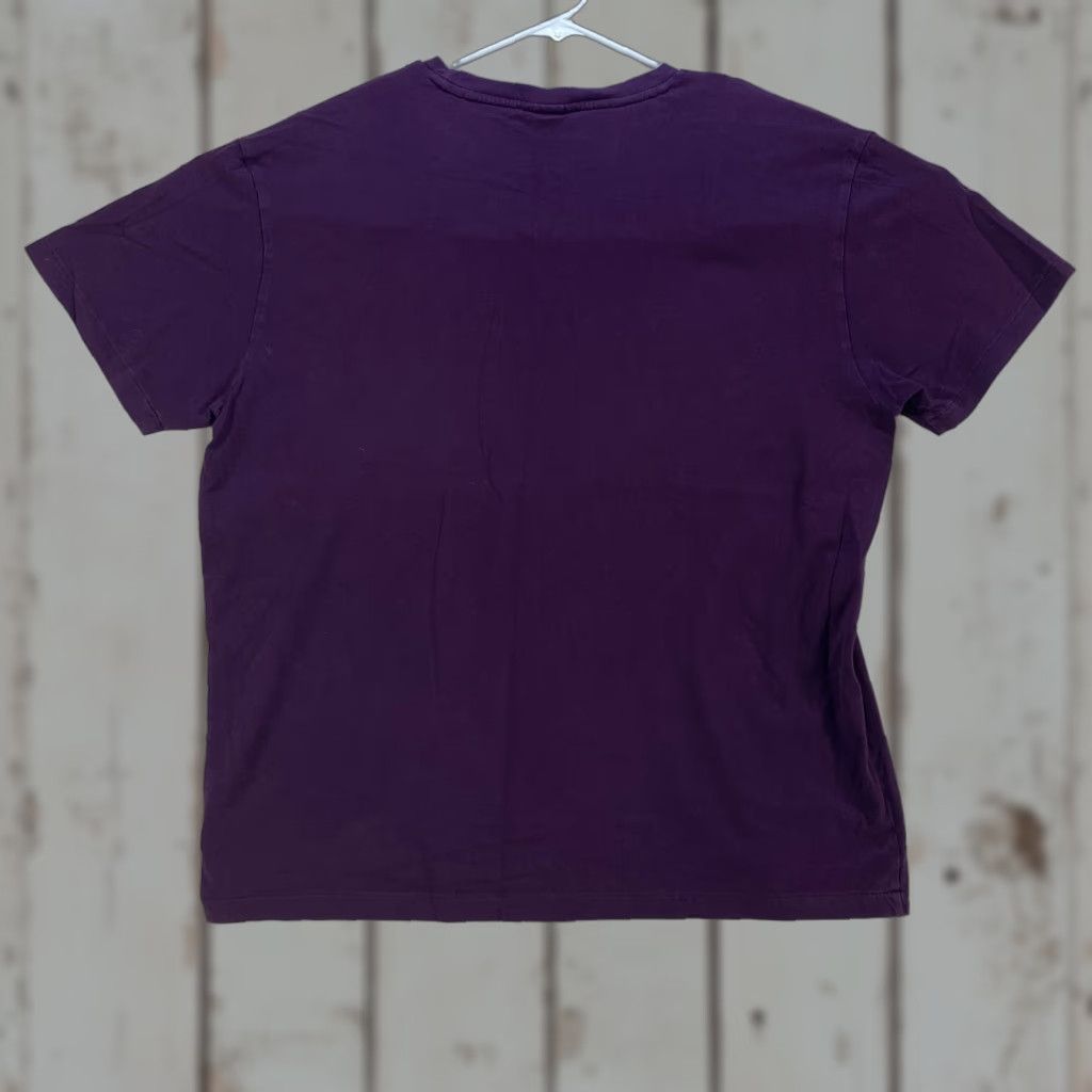 Polo Ralph Lauren VINTAGE Polo Ralph Lauren Mens Large T-Shirt Purple Green Pony Short Sleeve VTG Size US L / EU 52-54 / 3 - 1 Thumbnail