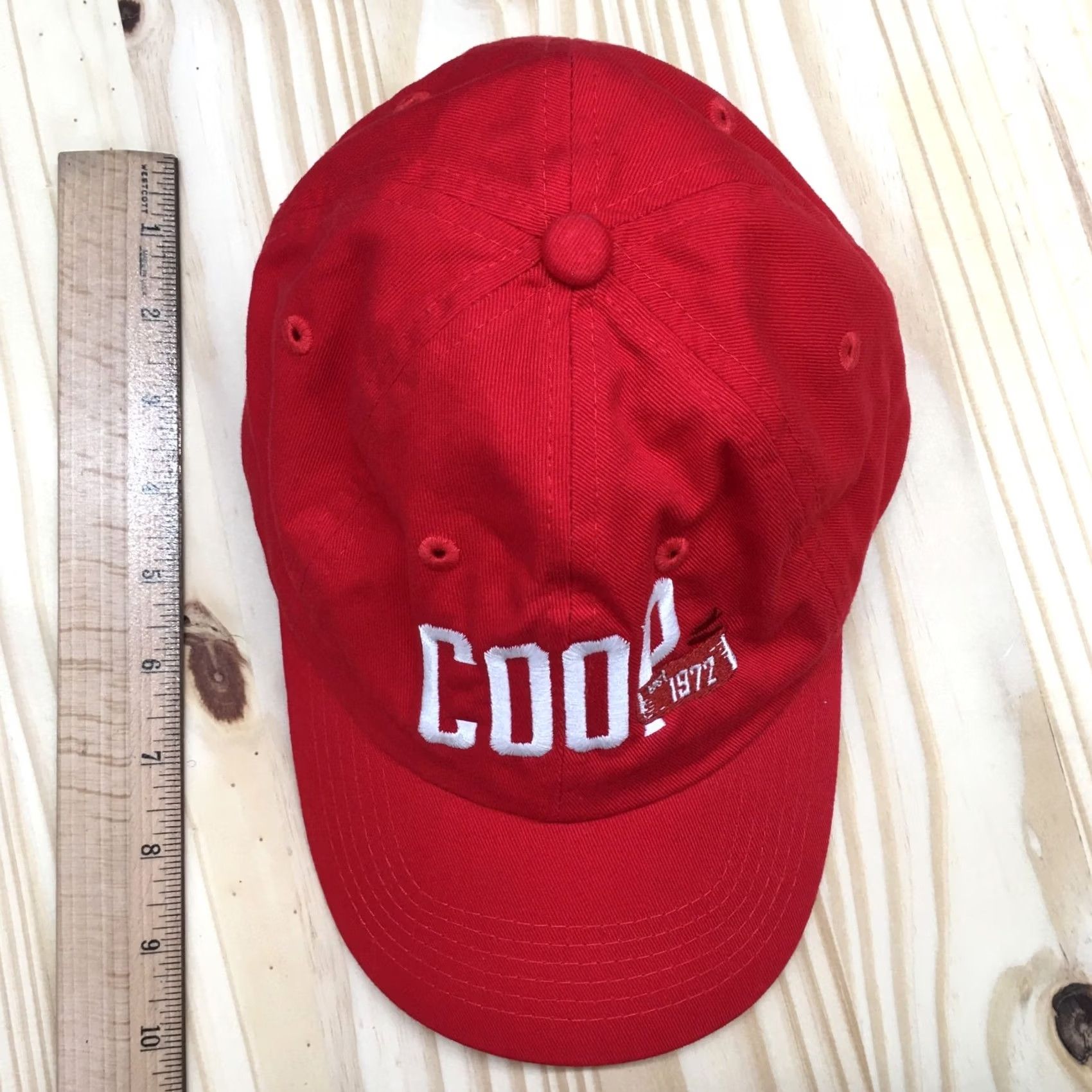 Vintage Coop 1972 Baseball Cap Red Camo OSFA Curved Brim Adjustable Embroidered Unisex Men Size ONE SIZE - 4 Thumbnail