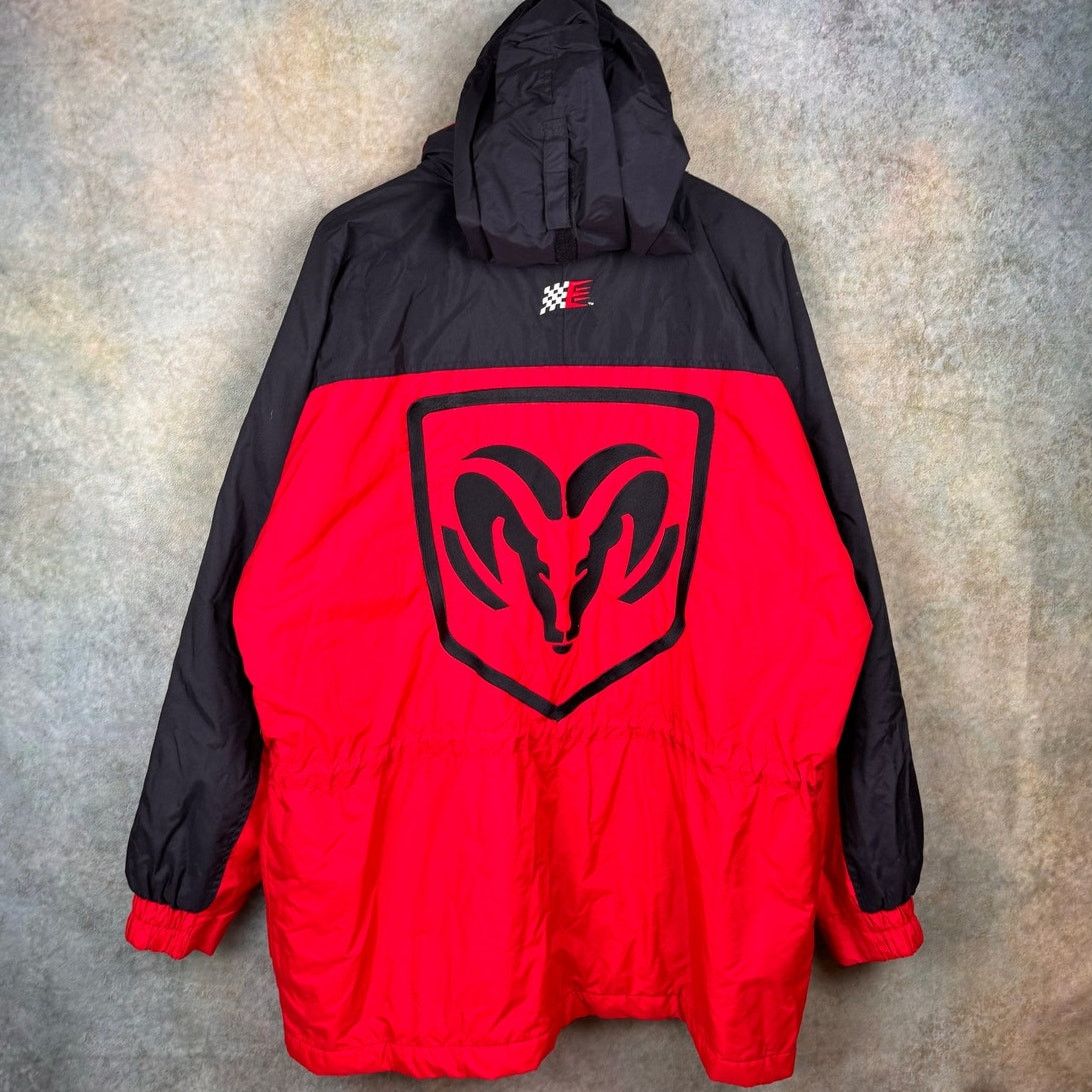 Vintage VTG 90s Dodge Ram Puffer Jacket Mens Sz XL Red Black Logo Size US XL / EU 56 / 4 - 5 Thumbnail