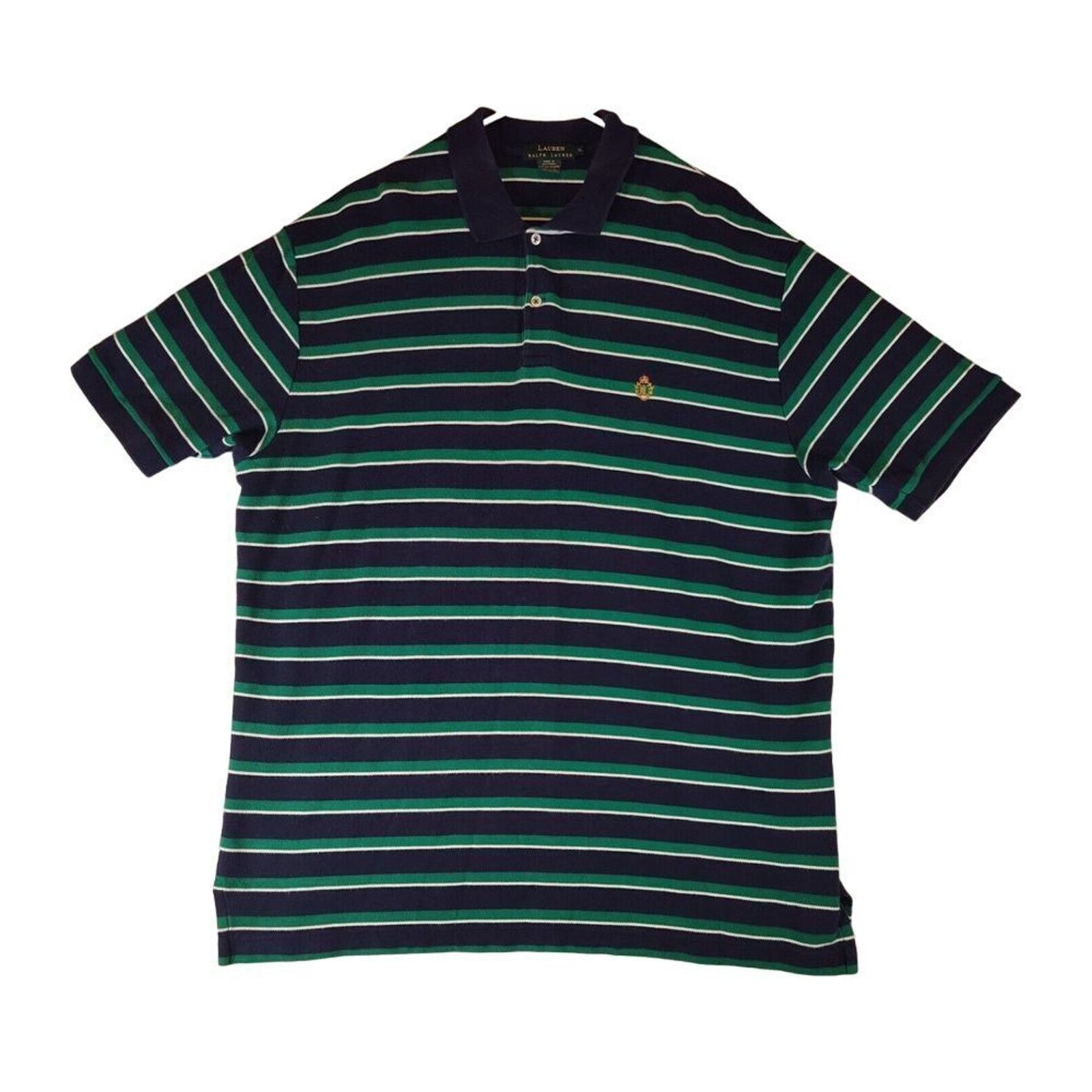 Lauren Ralph Lauren Lauren Ralph Lauren VTG Polo Mens X Large Blue Green USA Size US XL / EU 56 / 4 - 1 Thumbnail