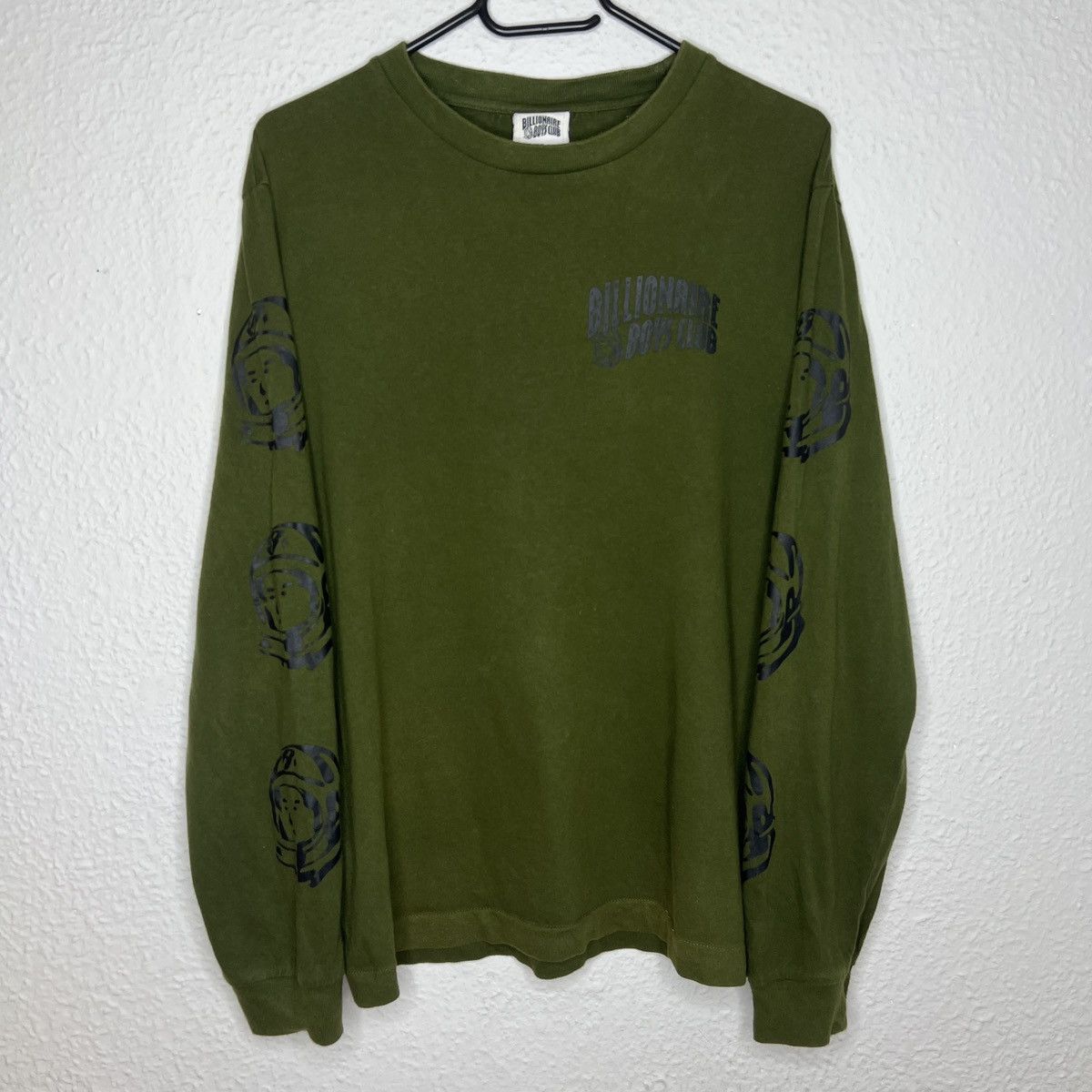 Billionaire Boys Club × Japanese Brand Billionaire Boys Club Longsleeve Green Logo Black Drill Y2K Size US M / EU 48-50 / 2 - 1 Thumbnail