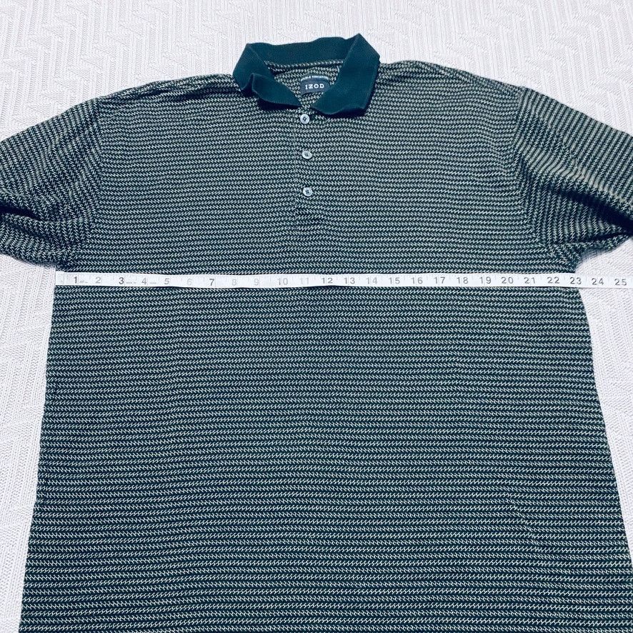 Izod Izod black textured polo Size US L / EU 52-54 / 3 - 5 Thumbnail