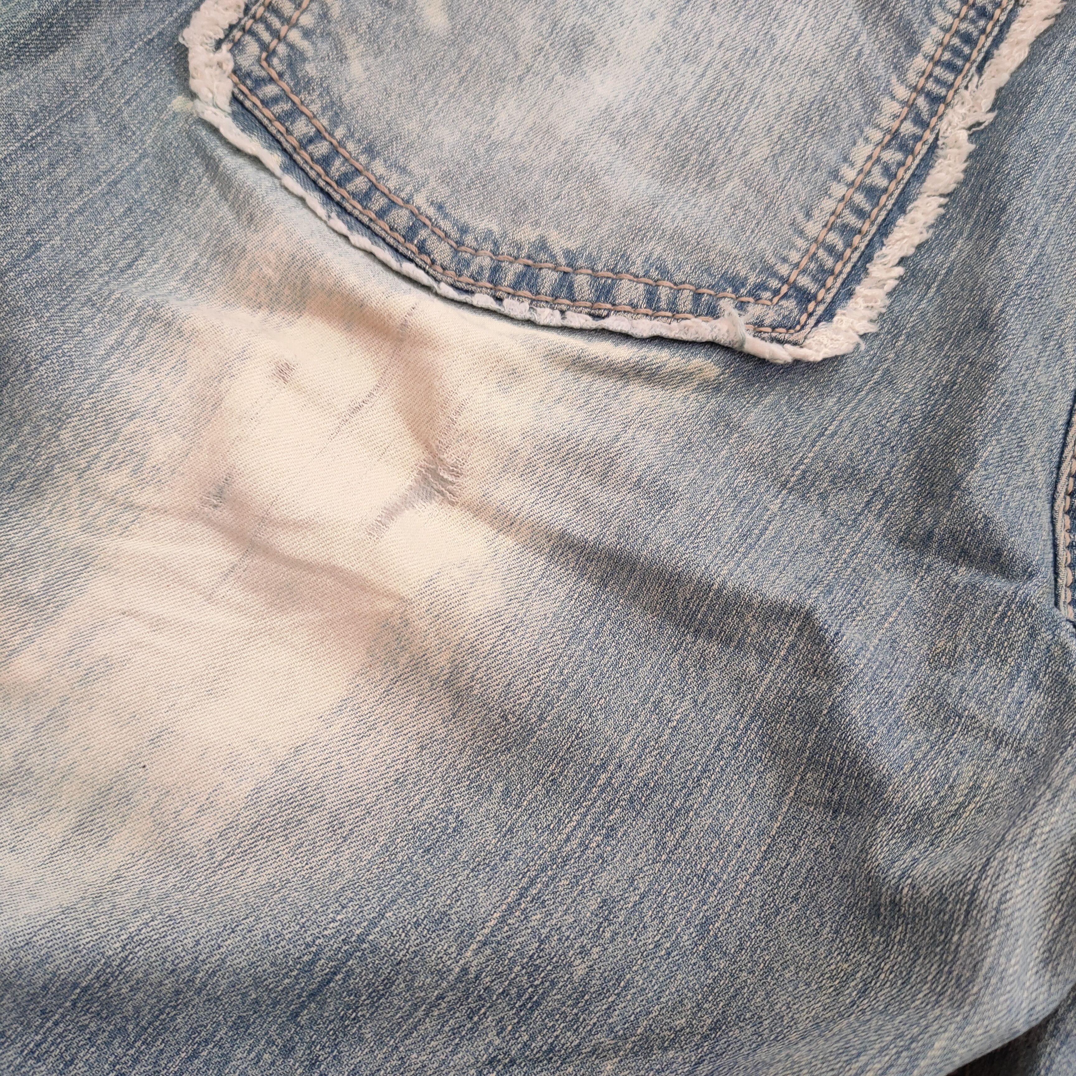 Japanese Brand × Jean × Vintage FLARE VINTAGE ROSS WOMAN FADED RIPPED JEANS DENIM PANTS Size US 28 / EU 44 - 13 Thumbnail