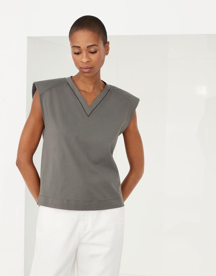 o1la1rc1a0425 Lady Blouse in Grey