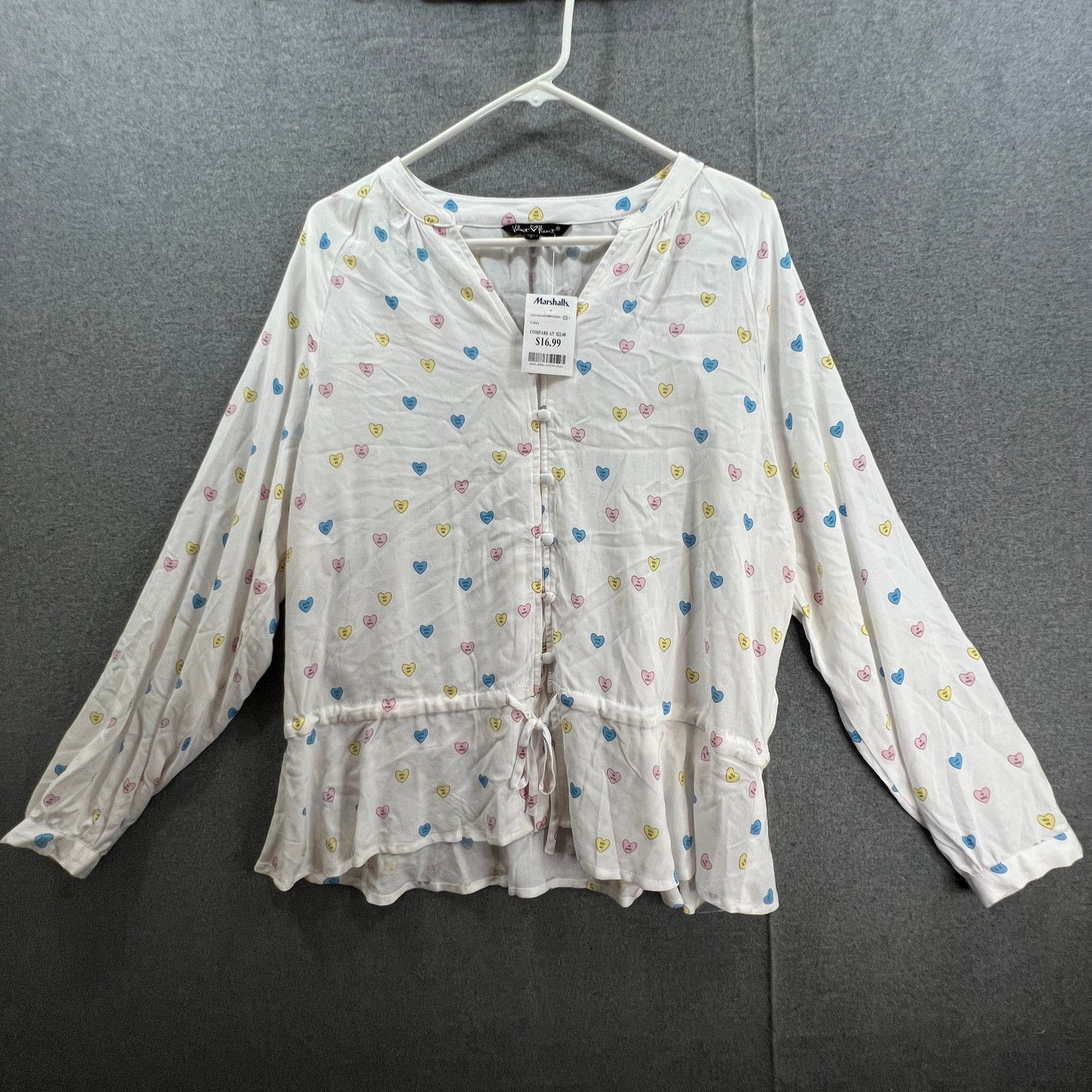 Other Velvet Heart Shirt Women Size L White Size L / US 10 / IT 46 - 8 Thumbnail