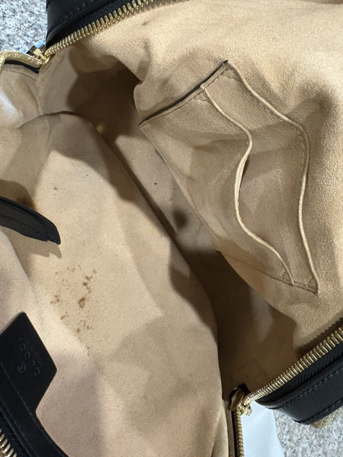 Gucci Black GG Supreme Canvas Bee Backpack Size ONE SIZE - 10 Thumbnail