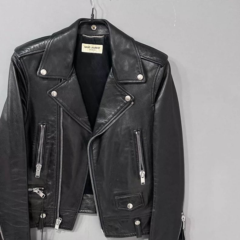 Saint Laurent Paris Saint Laurent Paris Classic motorcycle leather jacket 2505- Size XS / US 0-2 / IT 36-38 - 2 Thumbnail