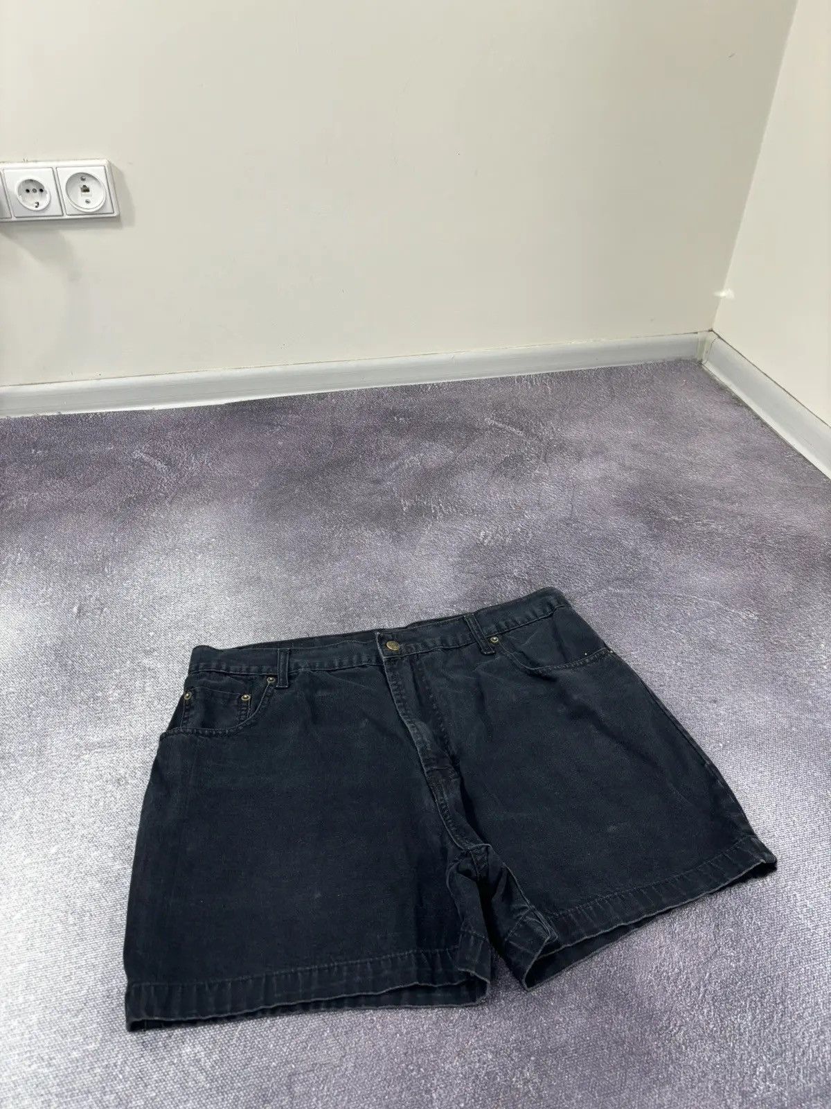 Levi's × Vintage Vintage Levi’s 501 American Hype Black Denim Shorts Jorts Size US 36 / EU 52 - 6 Thumbnail