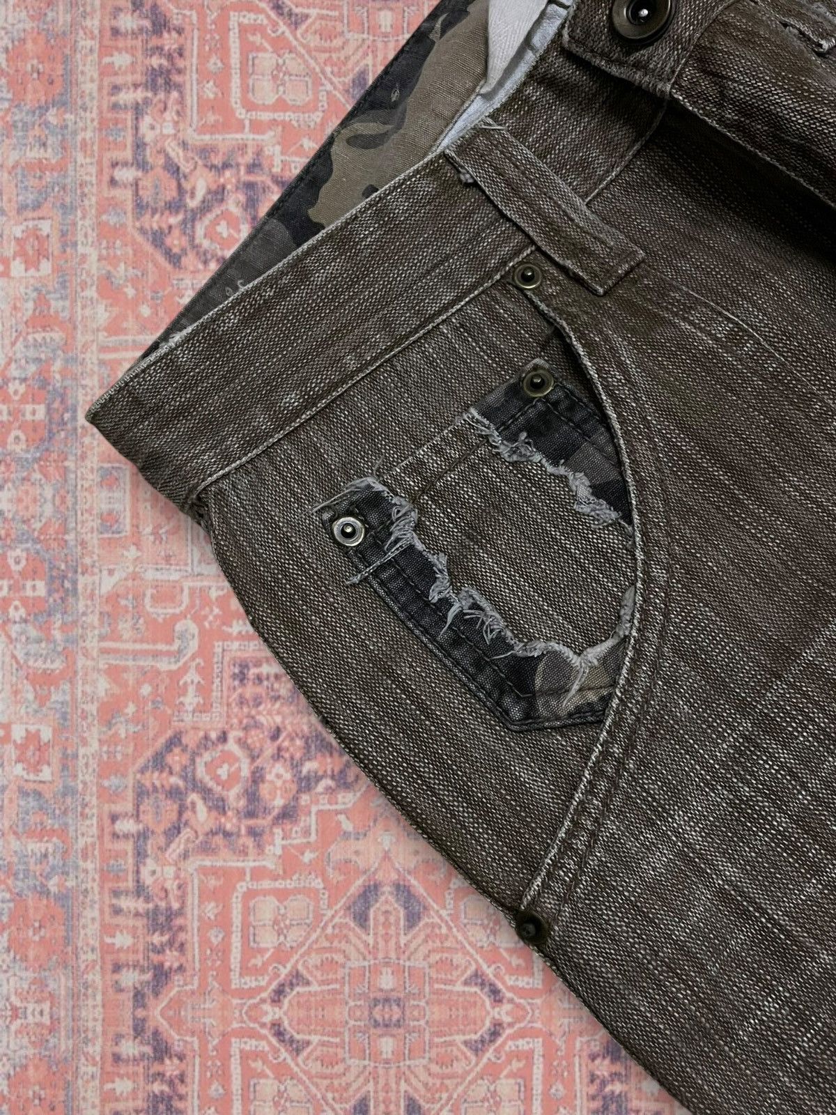 Beauty Beast Vintage Rare Japan Designer Gumu International Combat Denim Size US 30 / EU 46 - 8 Thumbnail