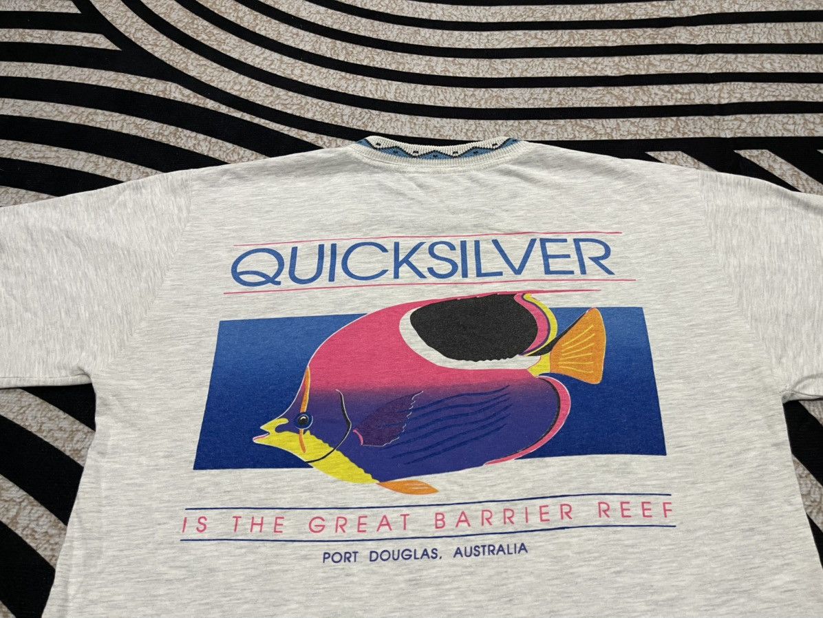 Quiksilver RARE 90s QUICKSILVER FISH DESIGN TEES Size US M / EU 48-50 / 2 - 11 Thumbnail
