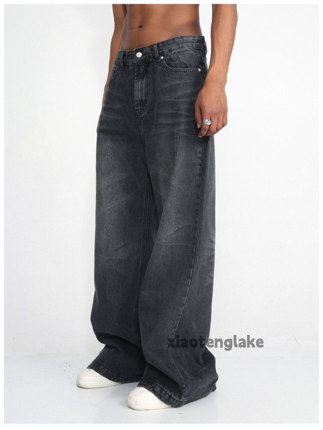 Jean × Vintage washed faded cleanfit yuppie loose bootcut flared jeans Size US 32 / EU 48 - 6 Thumbnail