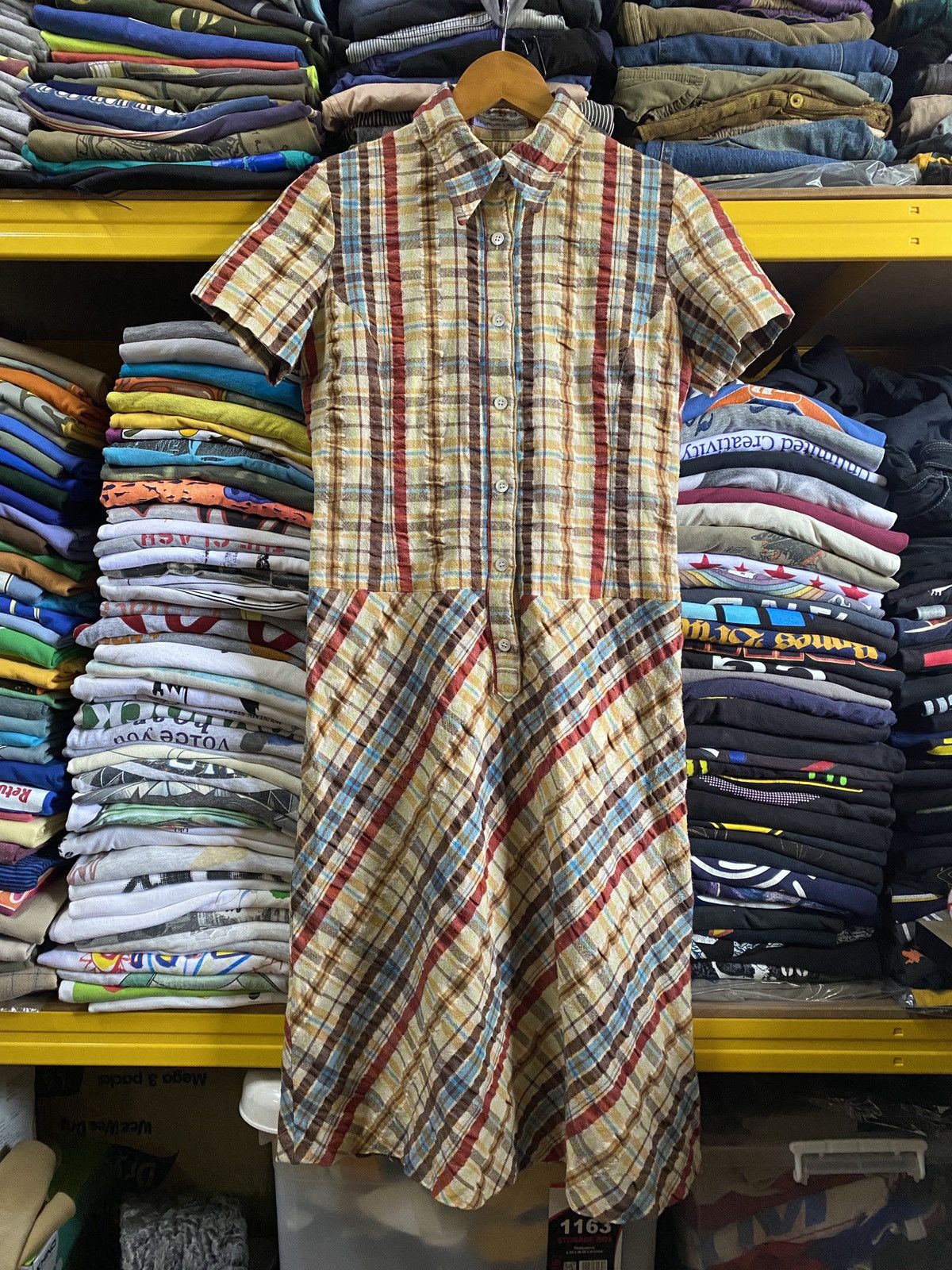 Japanese Brand × Tsumori Chisato Tsumori Chisato Dress patchwork design Issey miyake Size M / US 6-8 / IT 42-44 - 1 Thumbnail