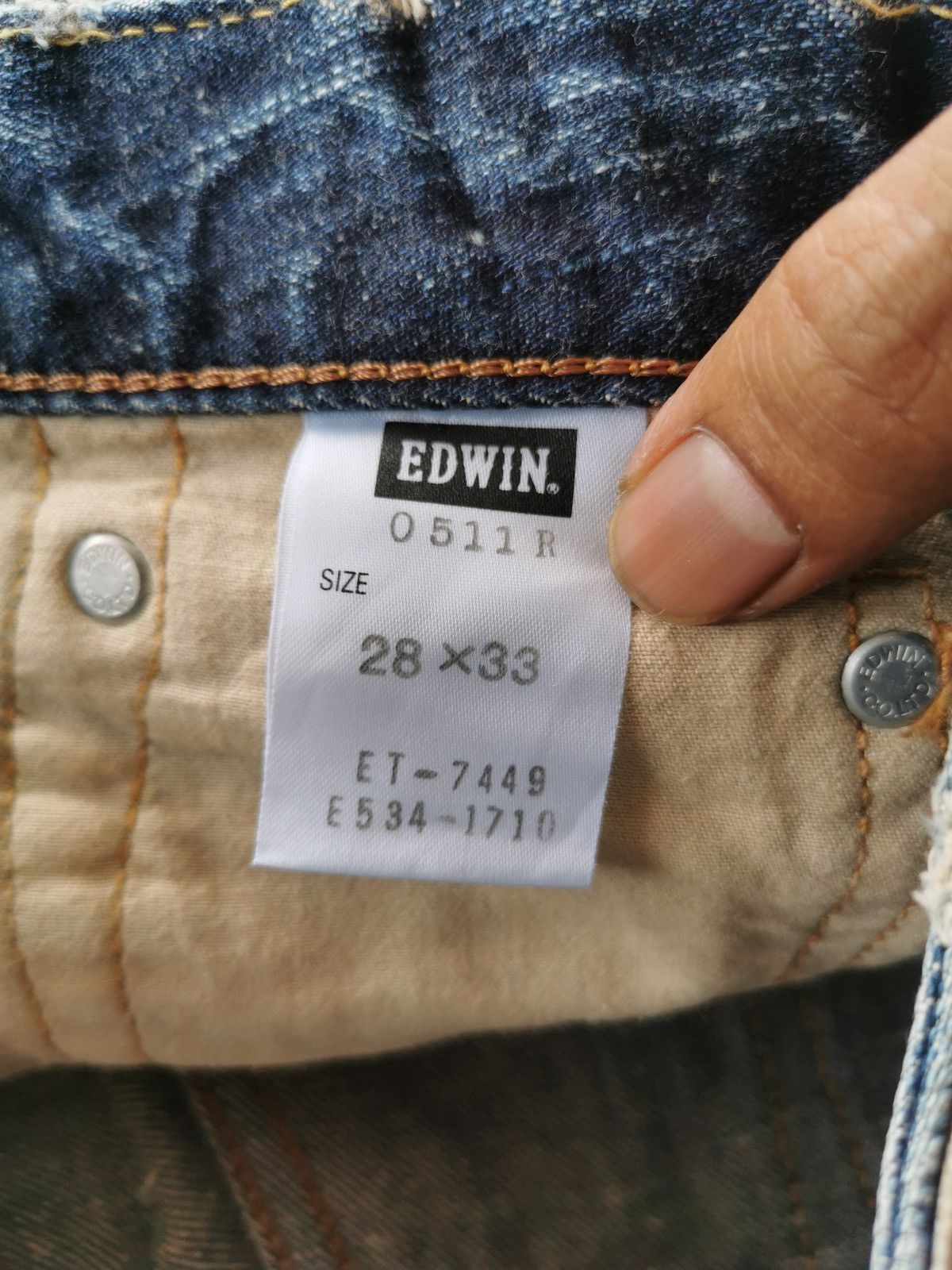 Edwin Bootcut Edwin Lot 511R Denim Jeans Size US 30 / EU 46 - 11 Thumbnail