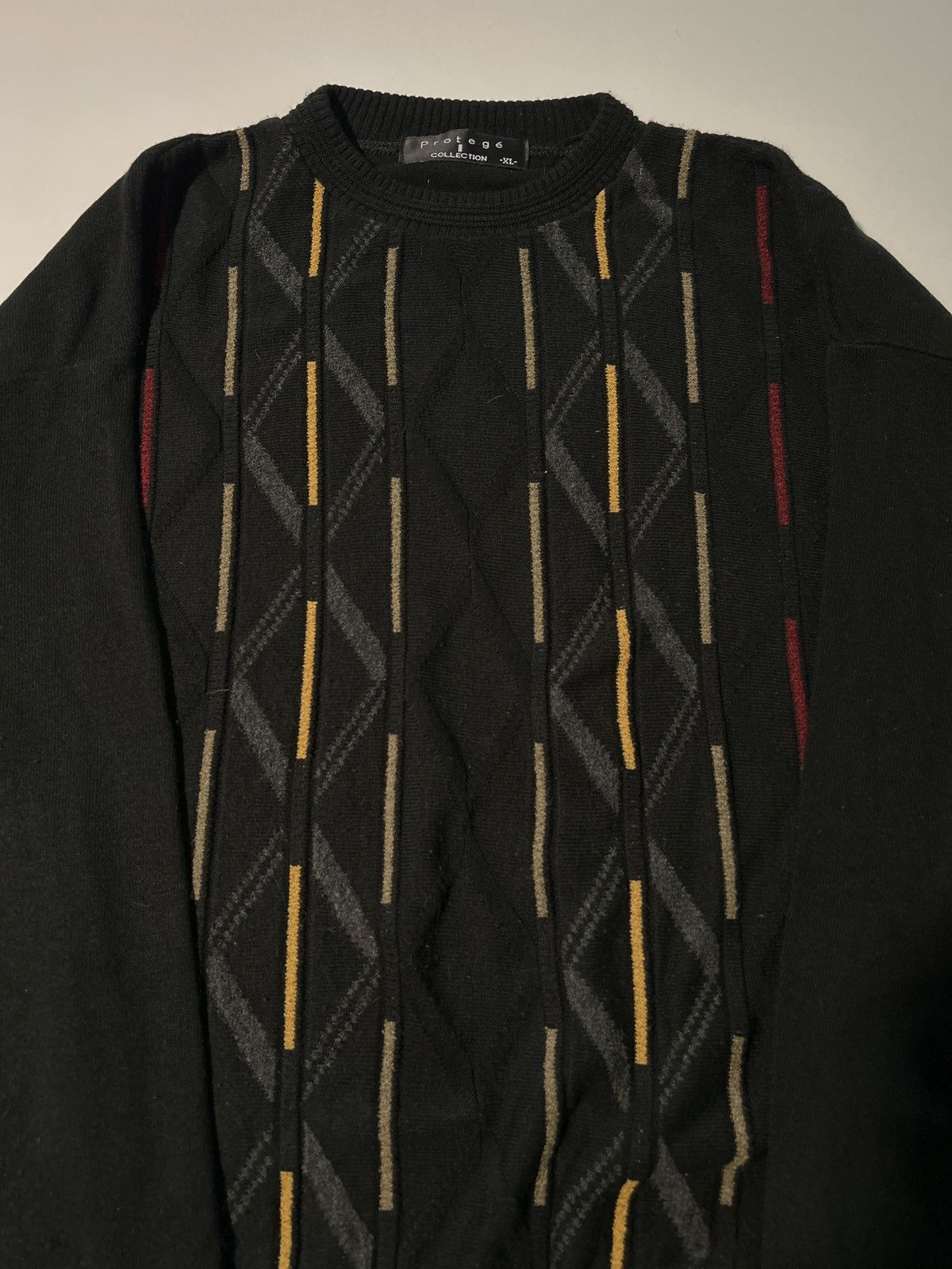 Protege Vintage Protoge Line Pattern Knit Sweater Size US L / EU 52-54 / 3 - 2 Thumbnail