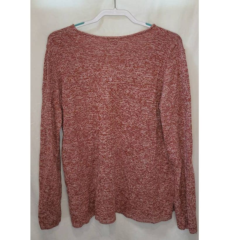 Old Navy Old Navy Red Classic V-Neck Cotton Sweater Size XXL Size XXL / US 16-18 / IT 52-54 - 2 Thumbnail