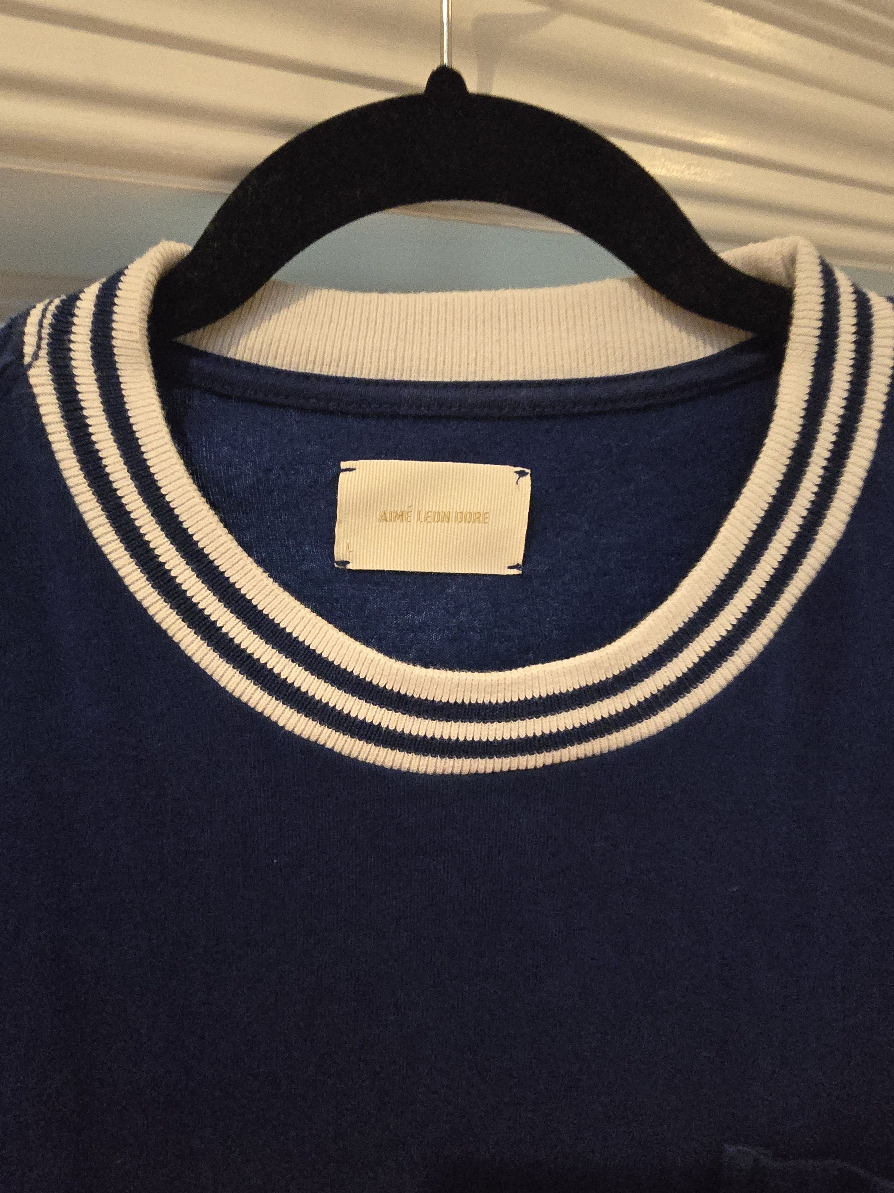 Aime Leon Dore ALD blue ribbed collar long sleeve Size US L / EU 52-54 / 3 - 2 Thumbnail