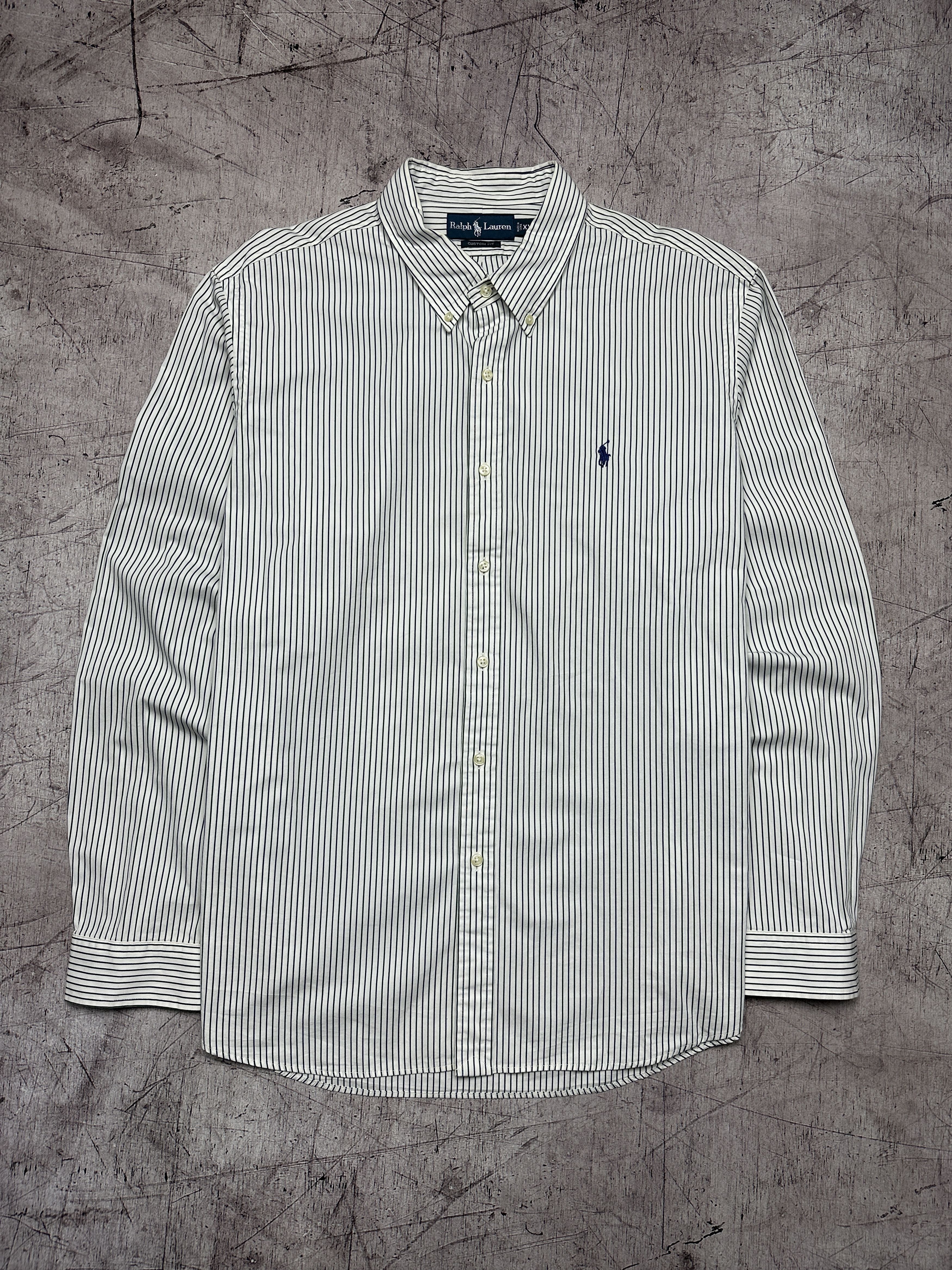 Polo Ralph Lauren Polo Ralph Lauren Vintage Mens Long Sleeve Striped Shirt Size US XXL / EU 58 / 5 - 1 Thumbnail
