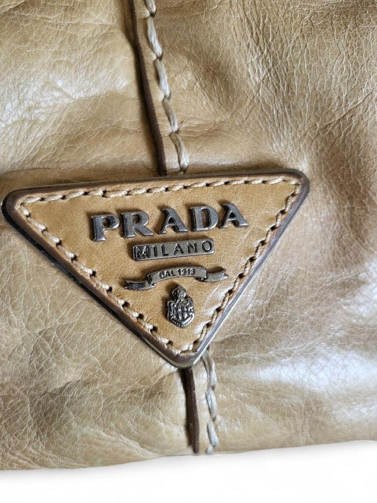 Prada Prada - Beige Leather Handbag Size ONE SIZE - 5 Thumbnail