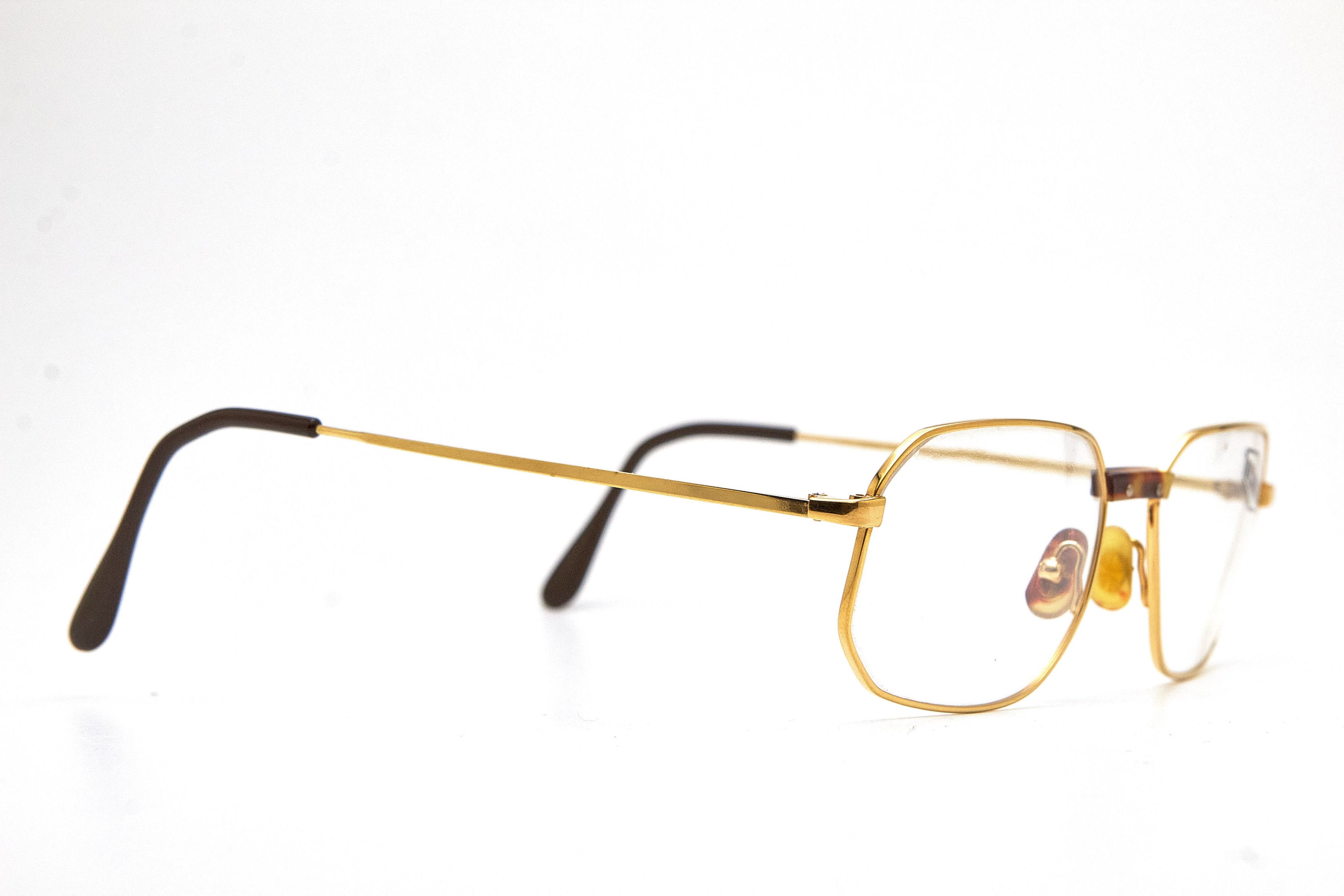 Vintage Old Money CONQUEST Gold Tortoise Rectangular Quiet Lux Specs Size ONE SIZE - 5 Thumbnail