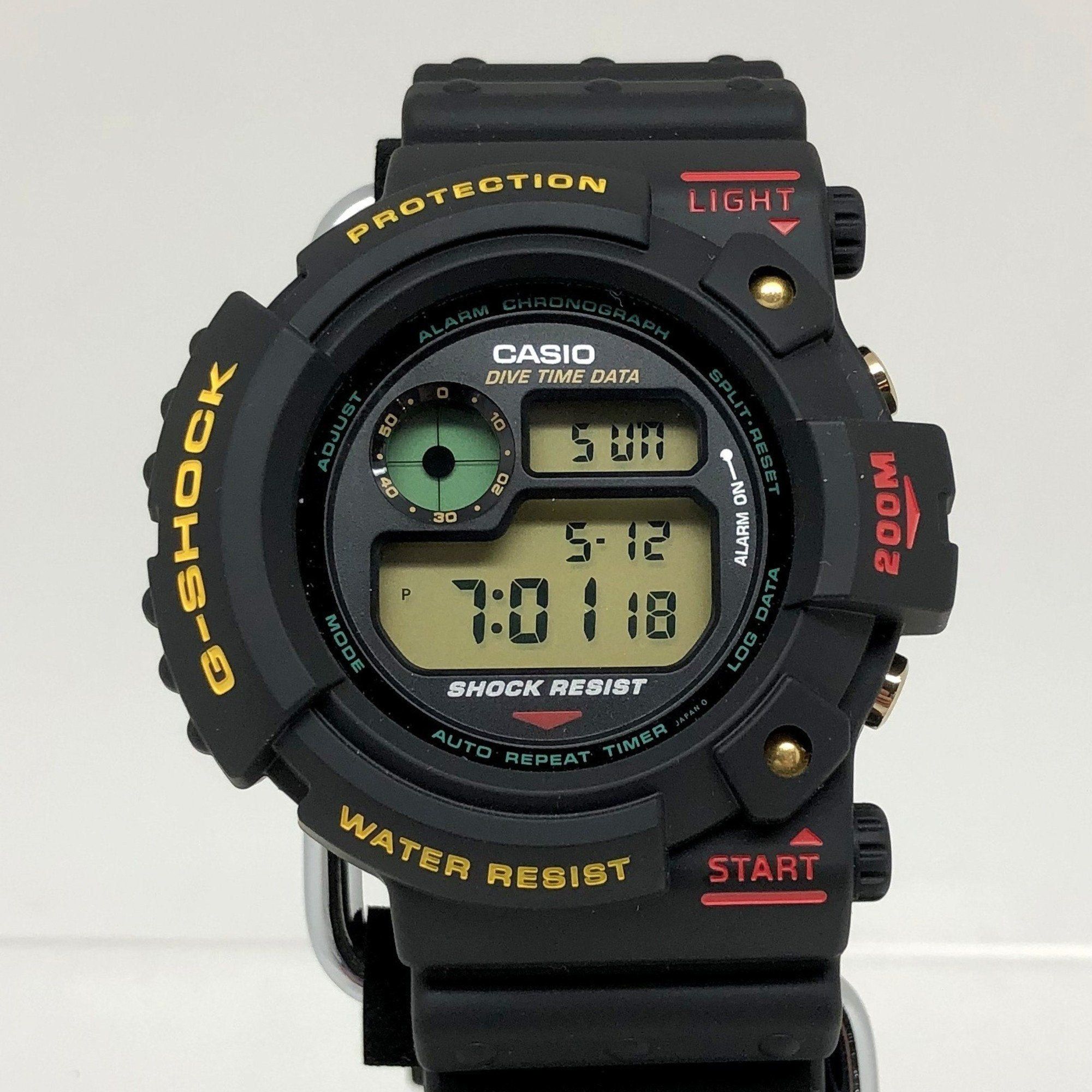 image of Casiog-Shock Watch Dw-6300 Frogman Frogman Restoration Service Digital Black Resin Men's Mikunigaok
