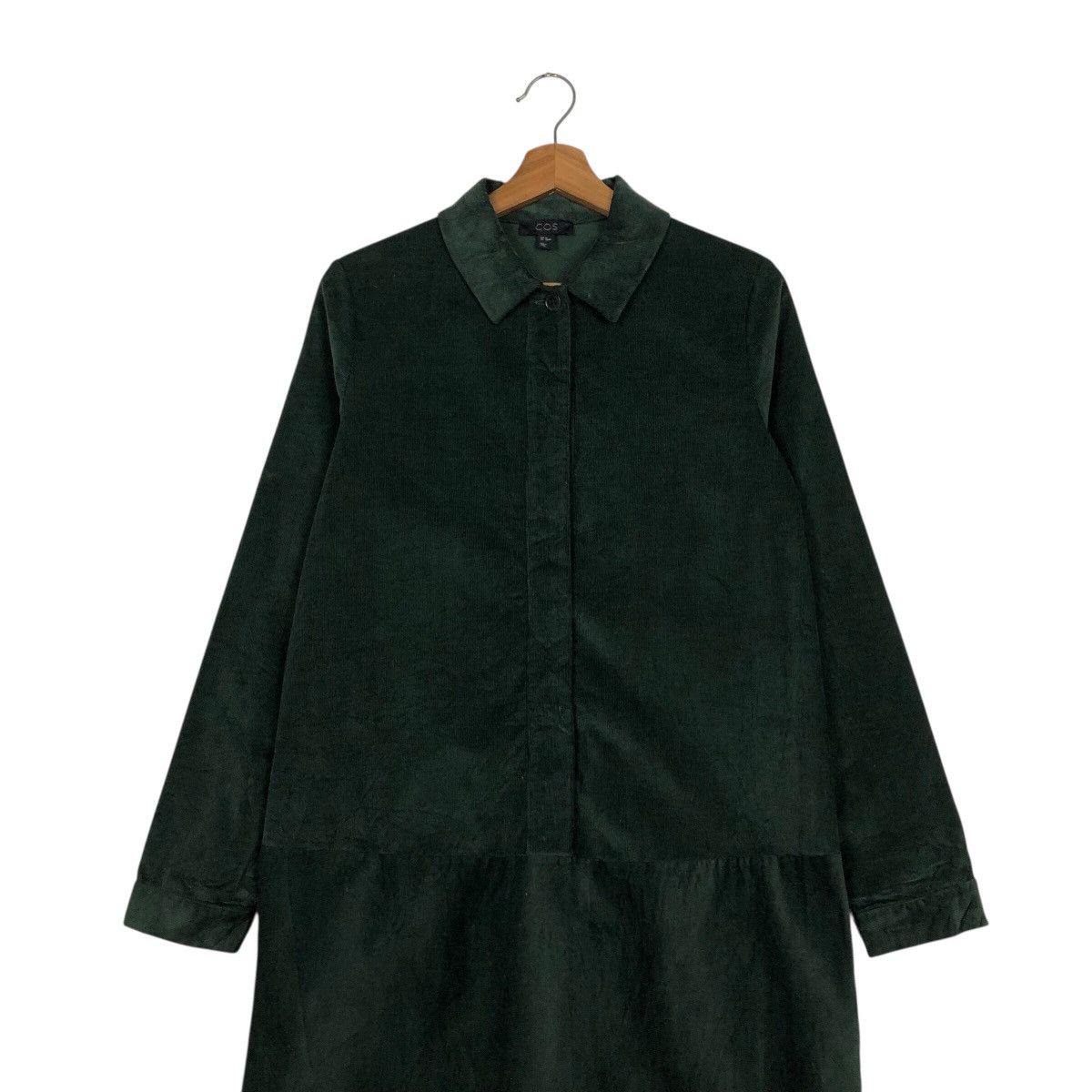 Cos 📌Rich Green Vintage Corduroy Dress COS Size M / US 6-8 / IT 42-44 - 5 Thumbnail