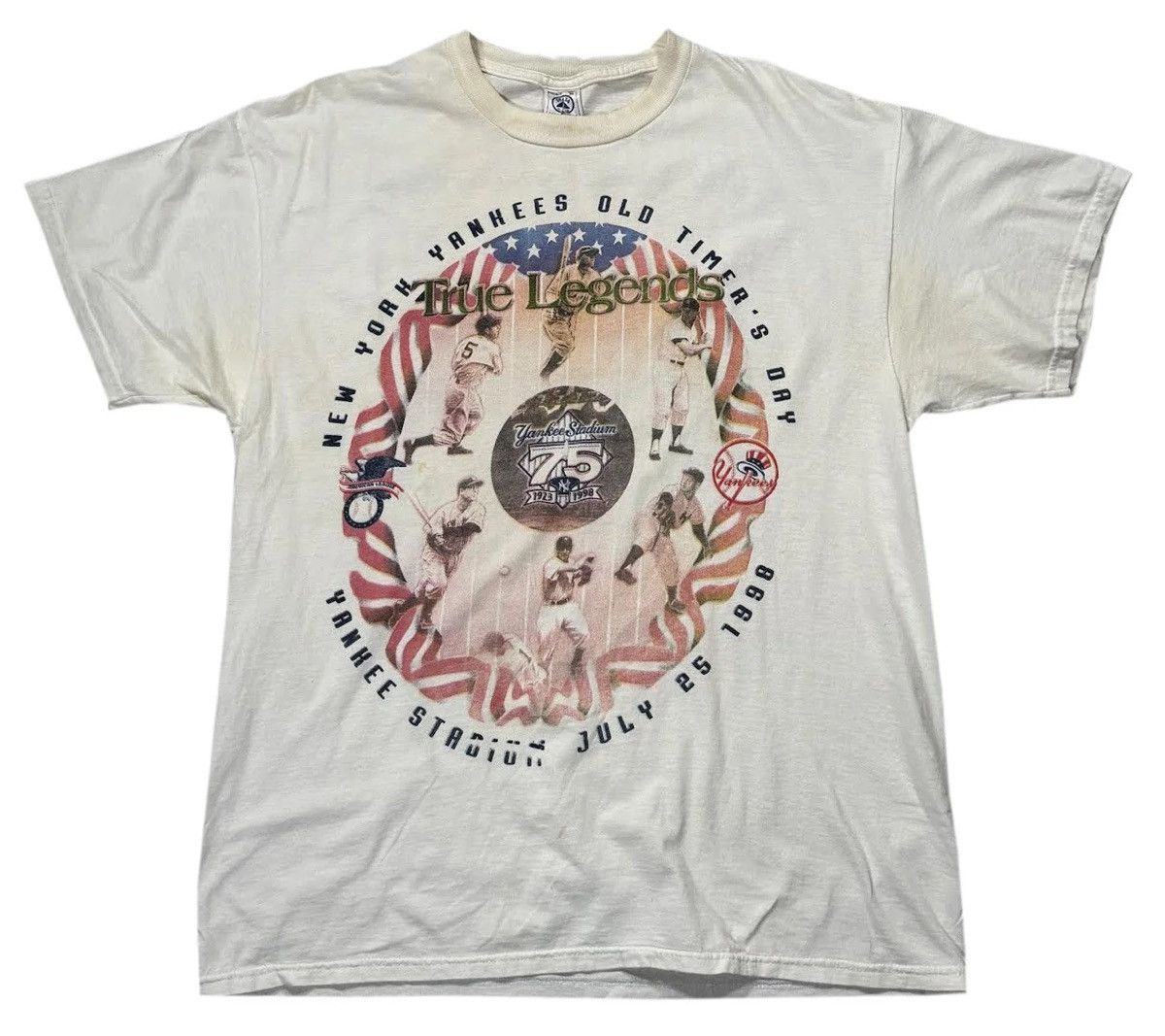 Delta Vintage New York Yankees Old Timers Day 1998 T Shirt Size XL Size US XL / EU 56 / 4 - 1 Thumbnail